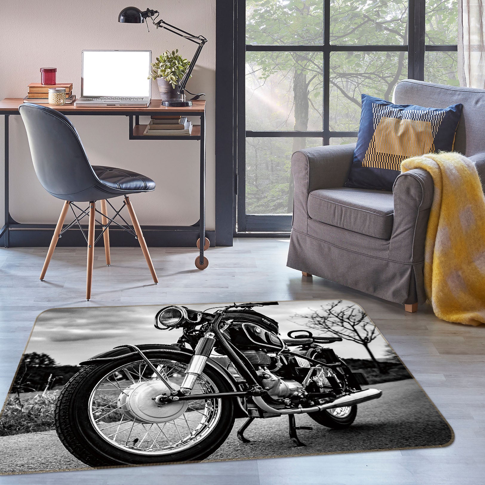 3D Motorcycle 42080 Vehicle Non Slip Rug Mat