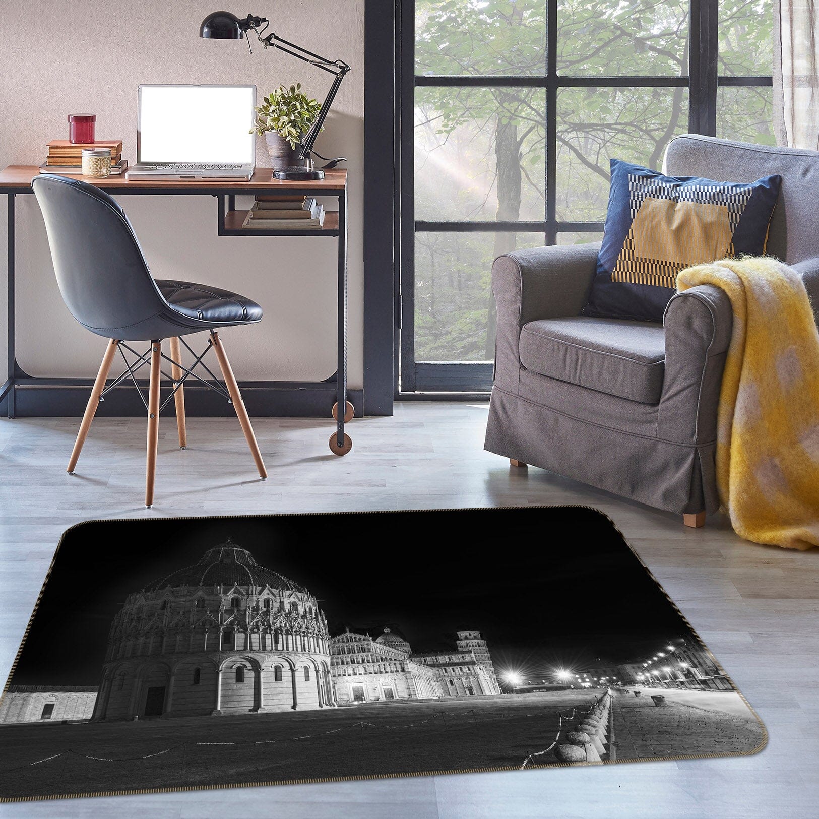 3D Castle At Night 1154 Marco Carmassi Rug Non Slip Rug Mat Mat AJ Creativity Home