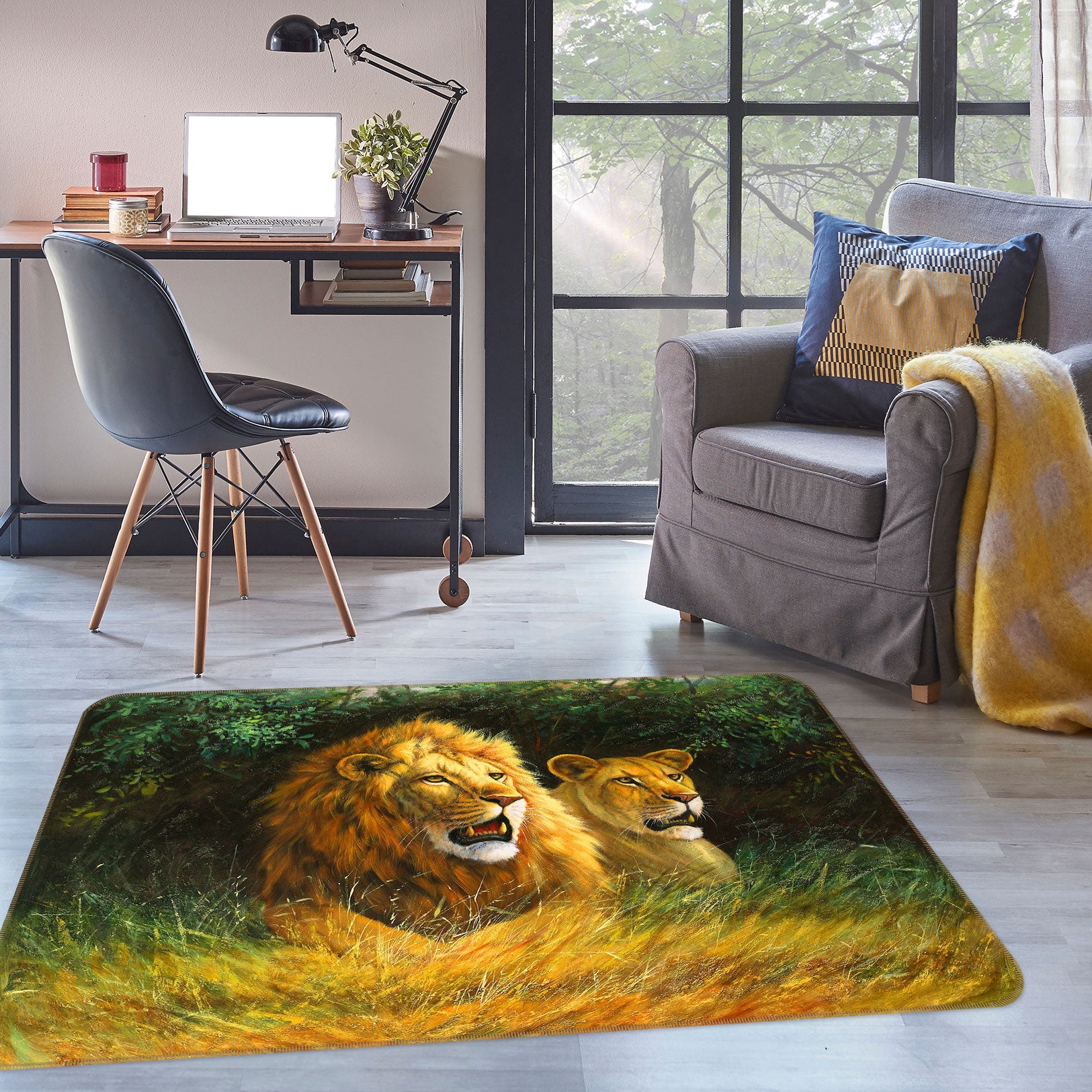3D Lion 76003 Non Slip Rug Mat