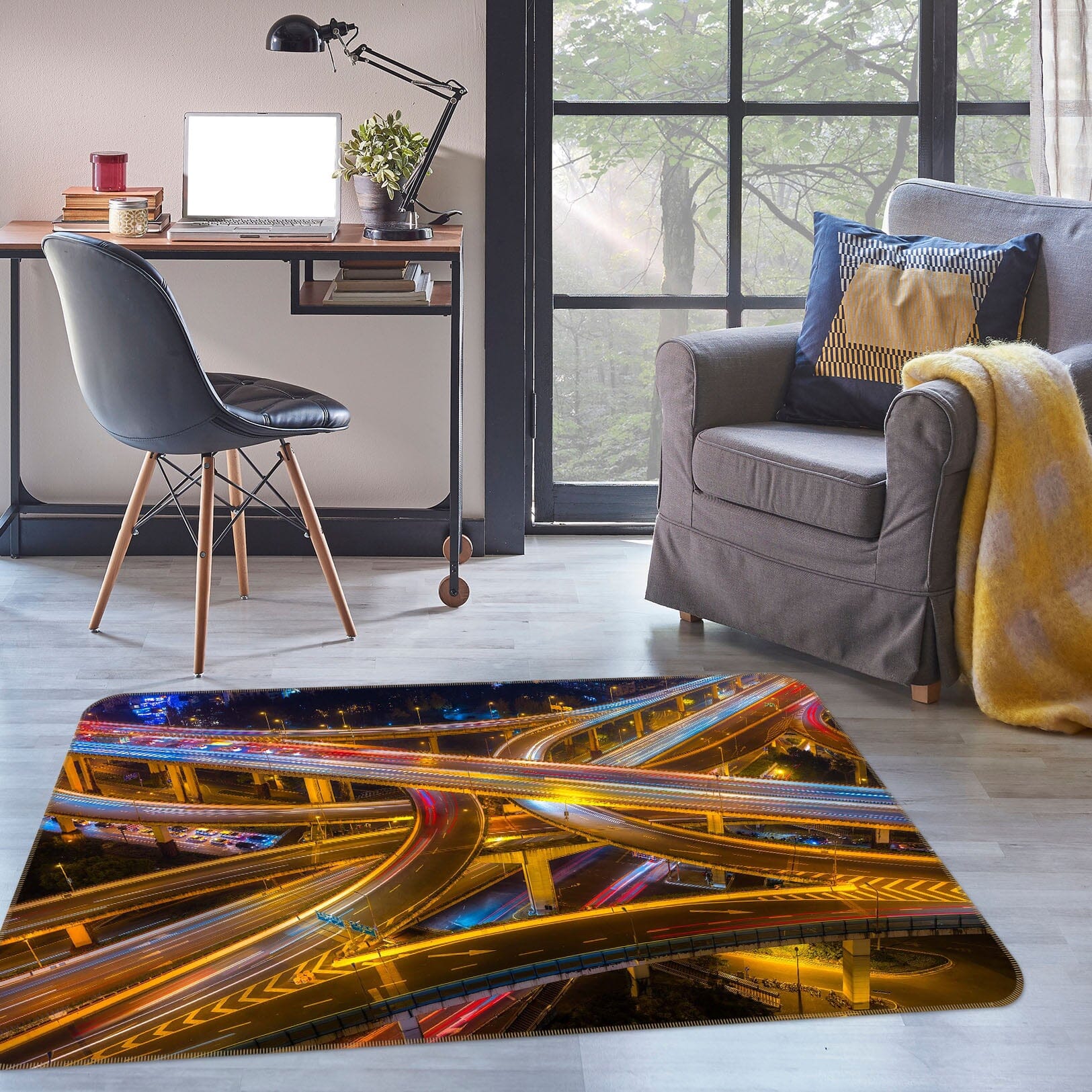 3D Transportation Hub 1178 Marco Carmassi Rug Non Slip Rug Mat Mat AJ Creativity Home