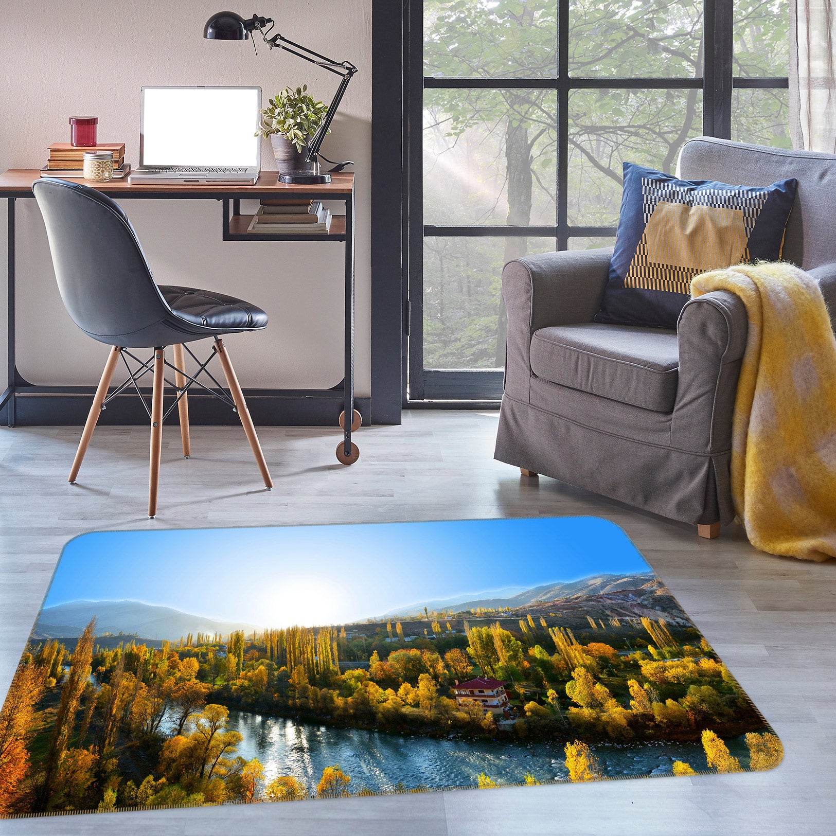 3D River 76281 Non Slip Rug Mat