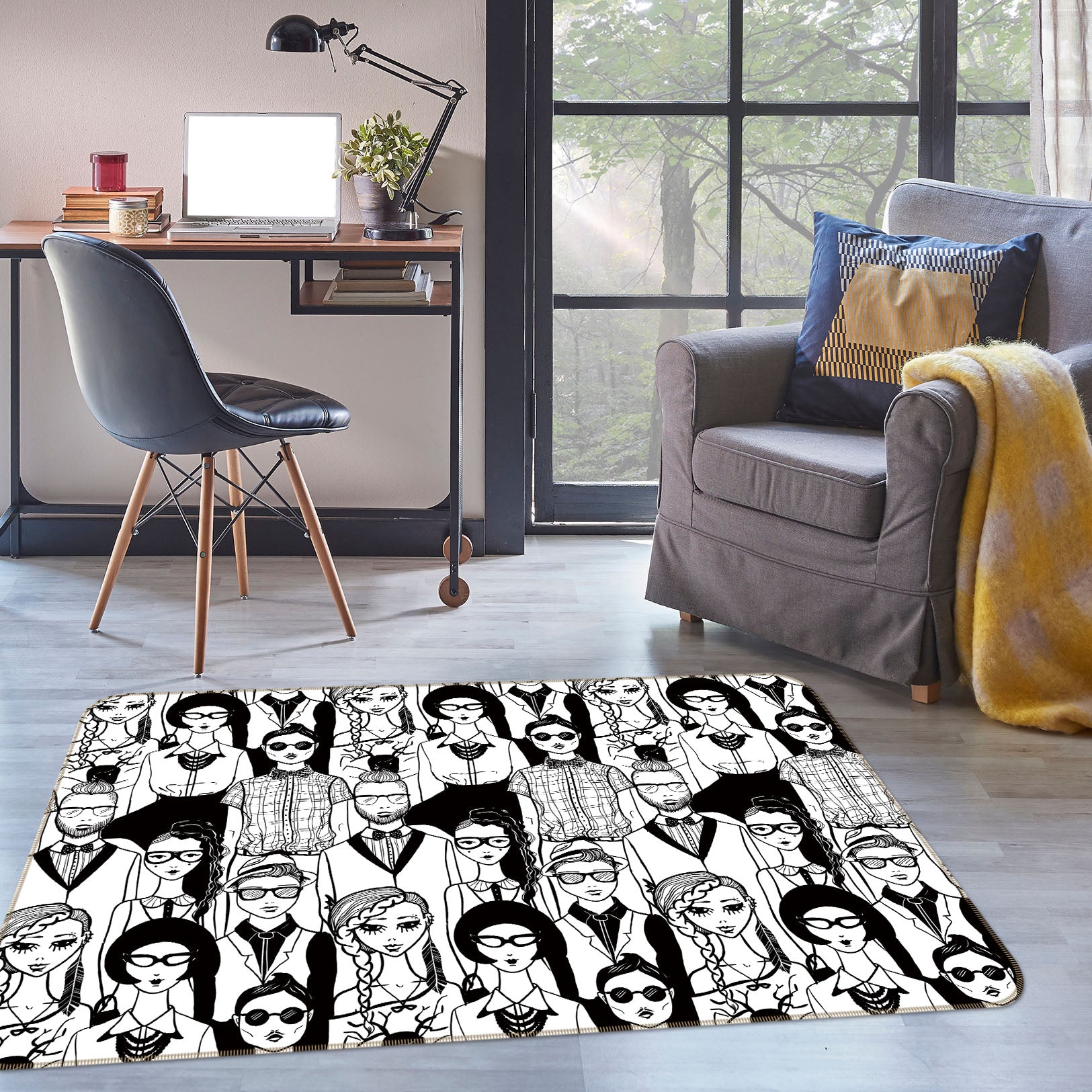 3D People 35012 Non Slip Rug Mat