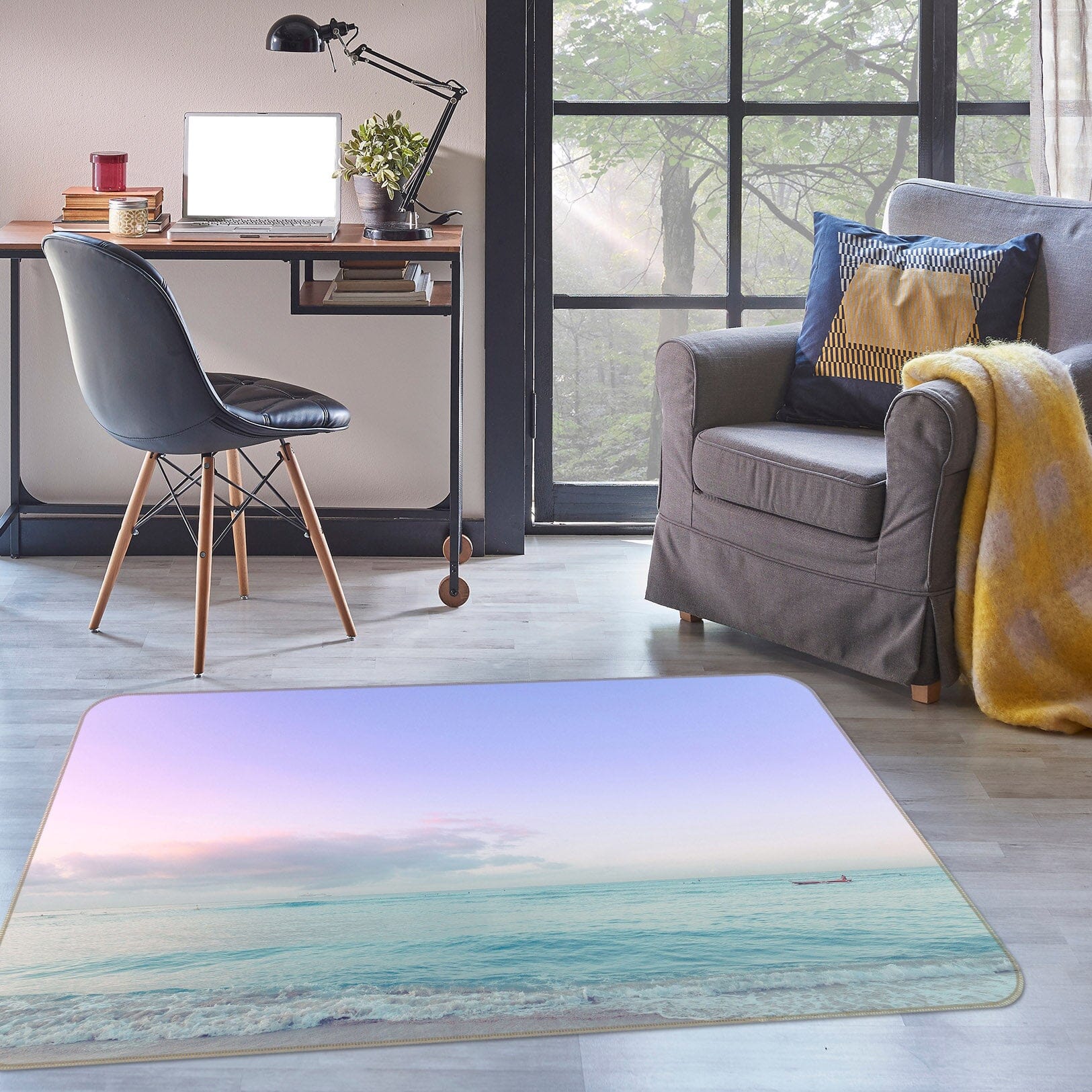 3D Purple Sky 1013 Noirblanc777 Rug Non Slip Rug Mat Mat AJ Creativity Home