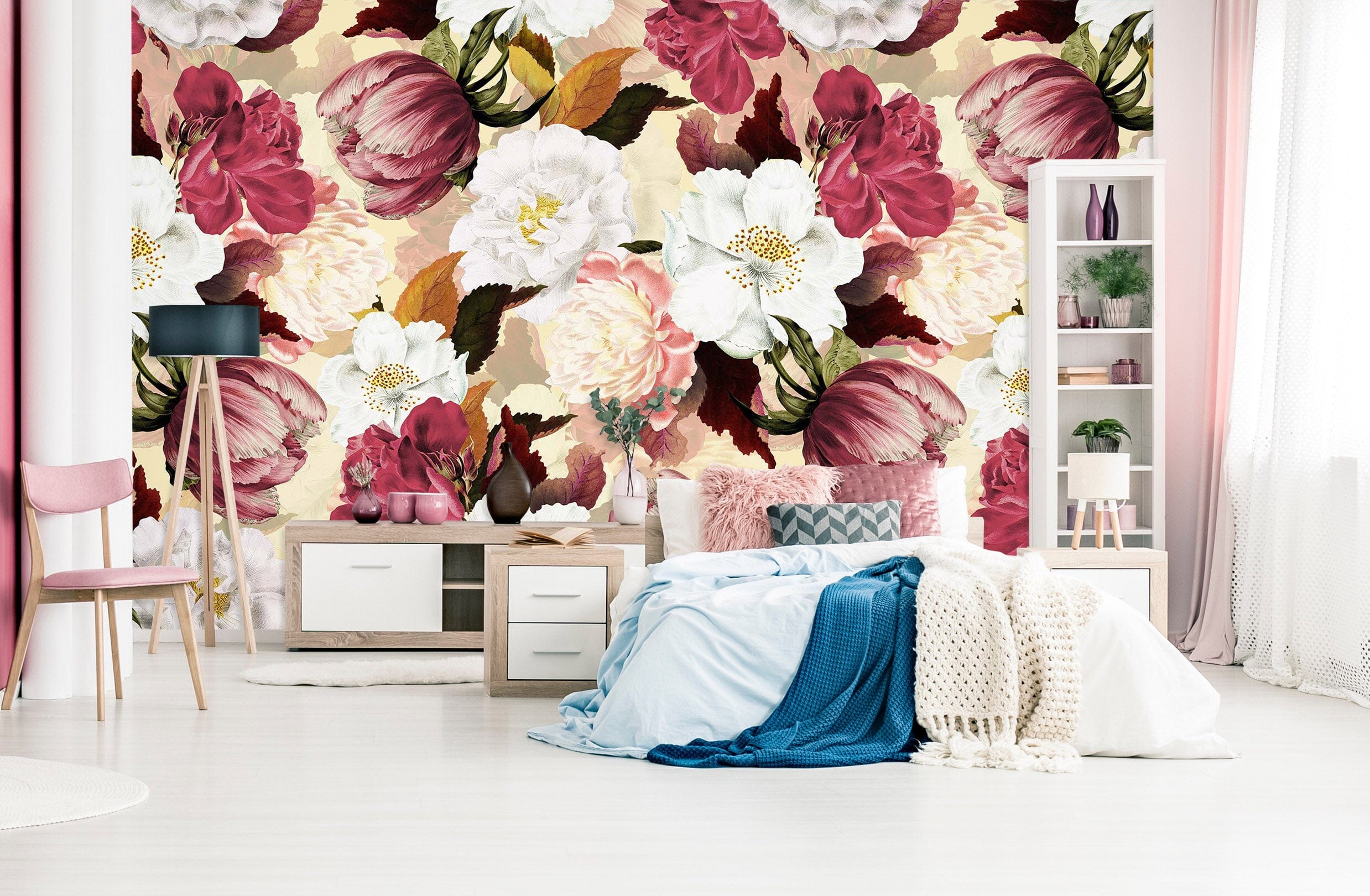 3D Flowers Bloom 160 Uta Naumann Wall Mural Wall Murals Wallpaper AJ Wallpaper 2