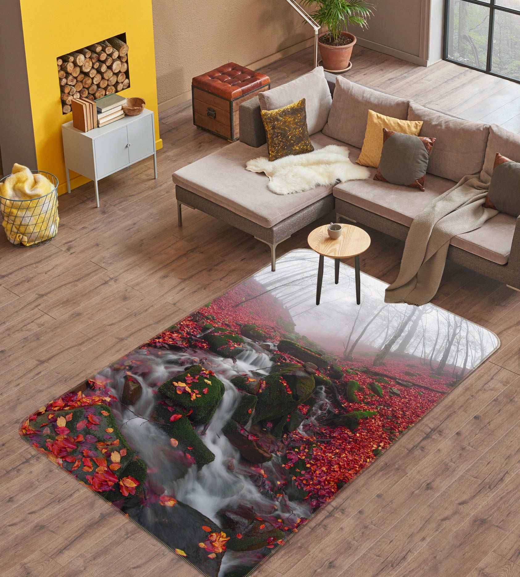 3D Stone Water 26135 Non Slip Rug Mat