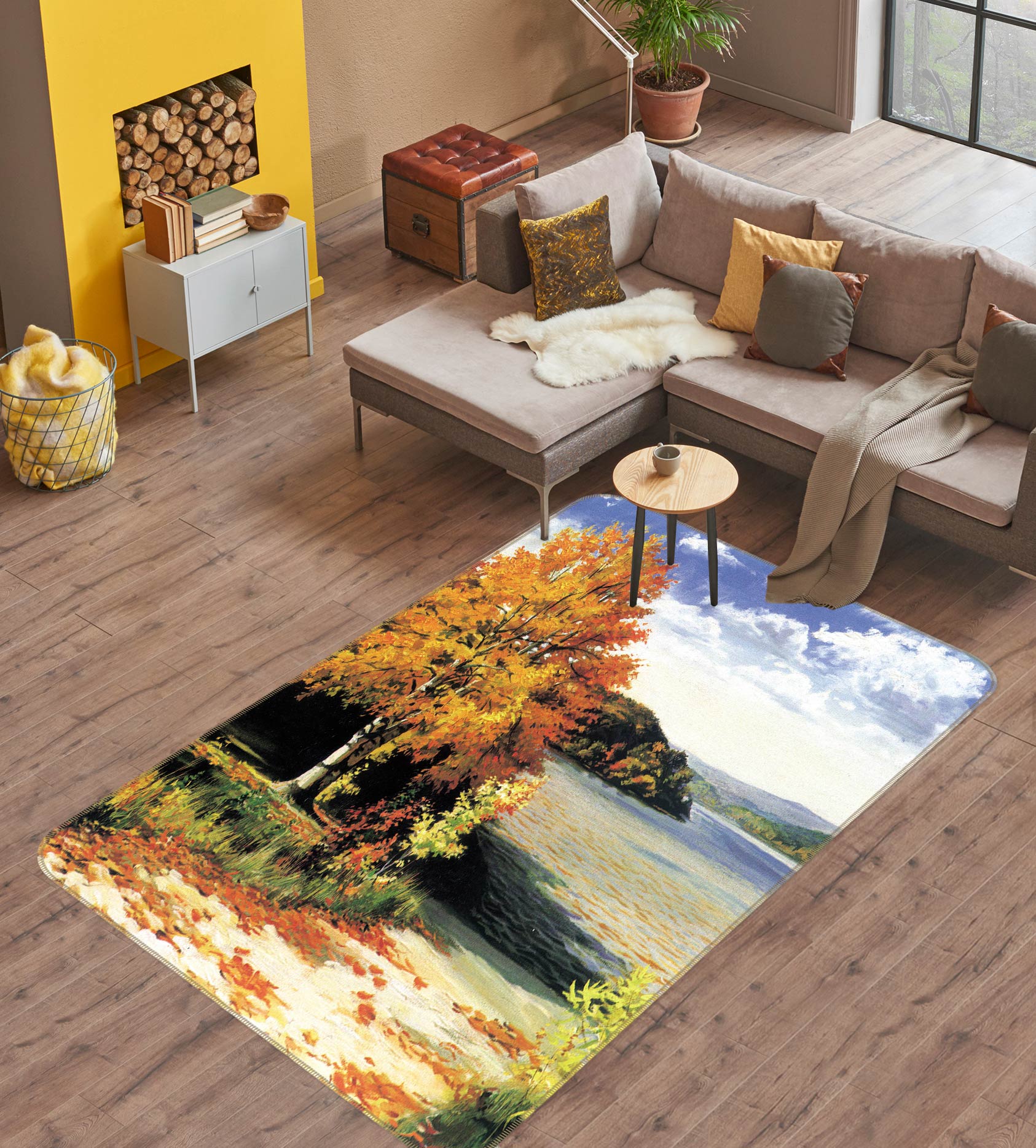 3D Tree Path 76173 Non Slip Rug Mat