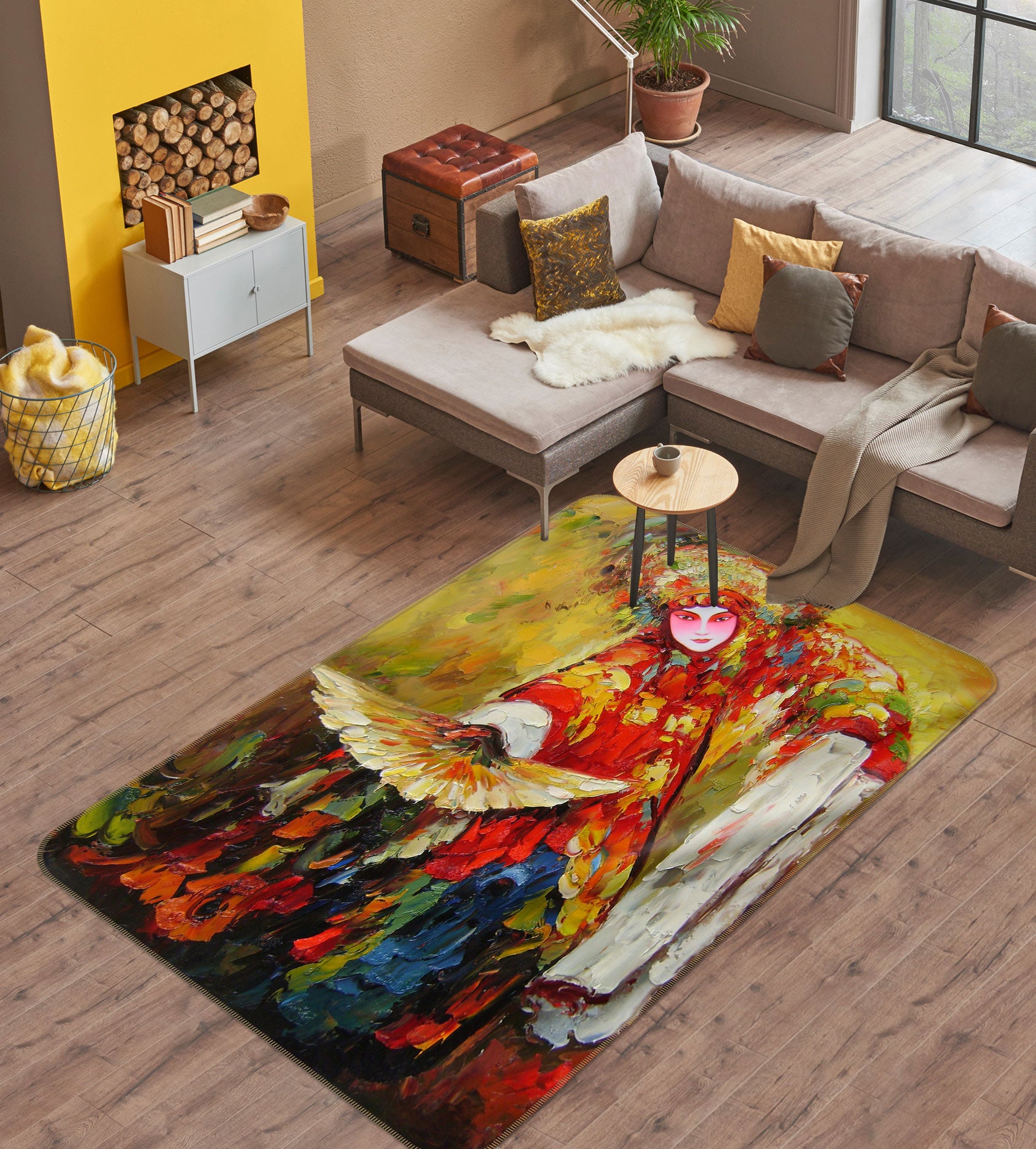 3D Peking Opera 76200 Non Slip Rug Mat