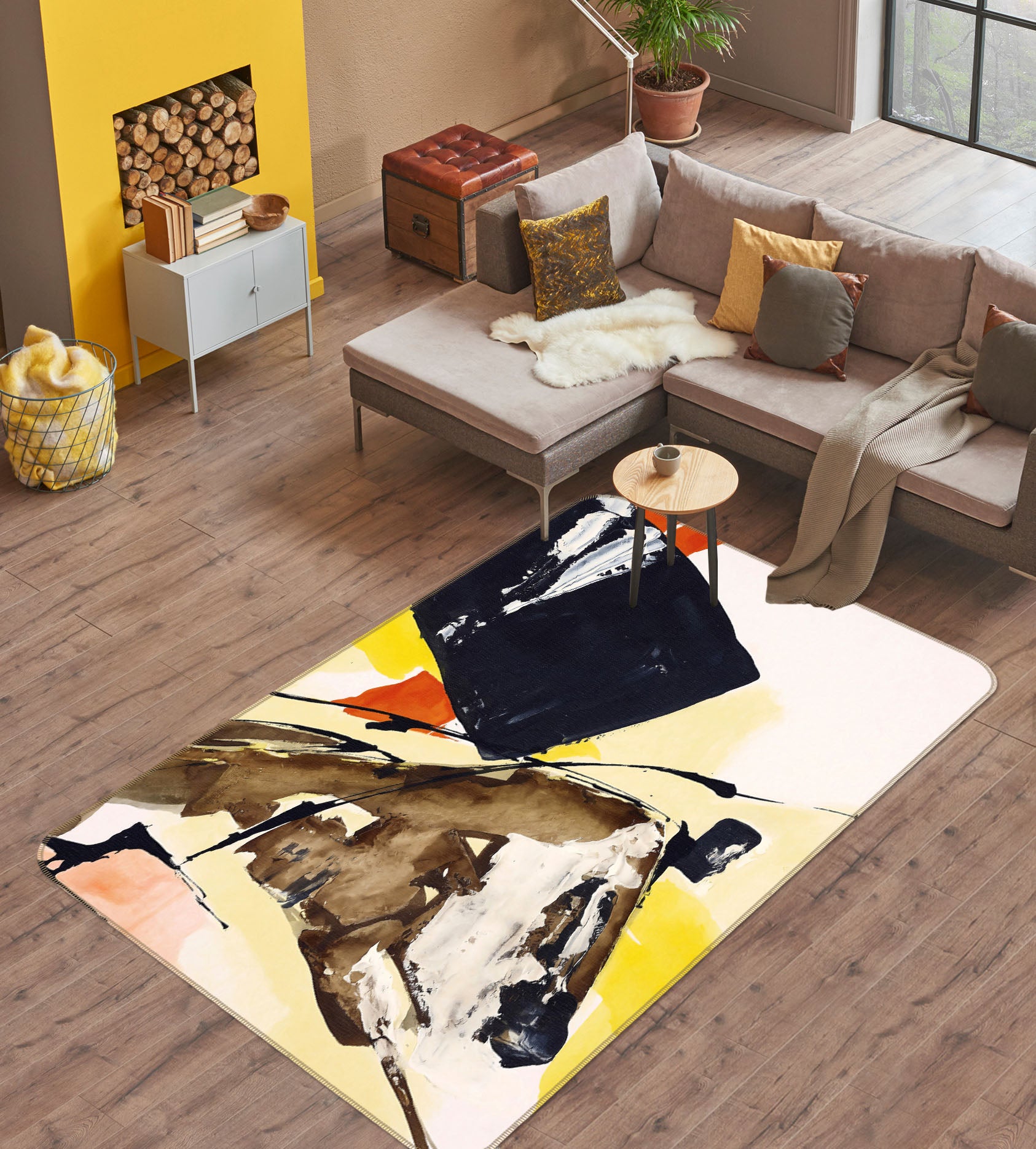 3D Pattern 65036 Non Slip Rug Mat