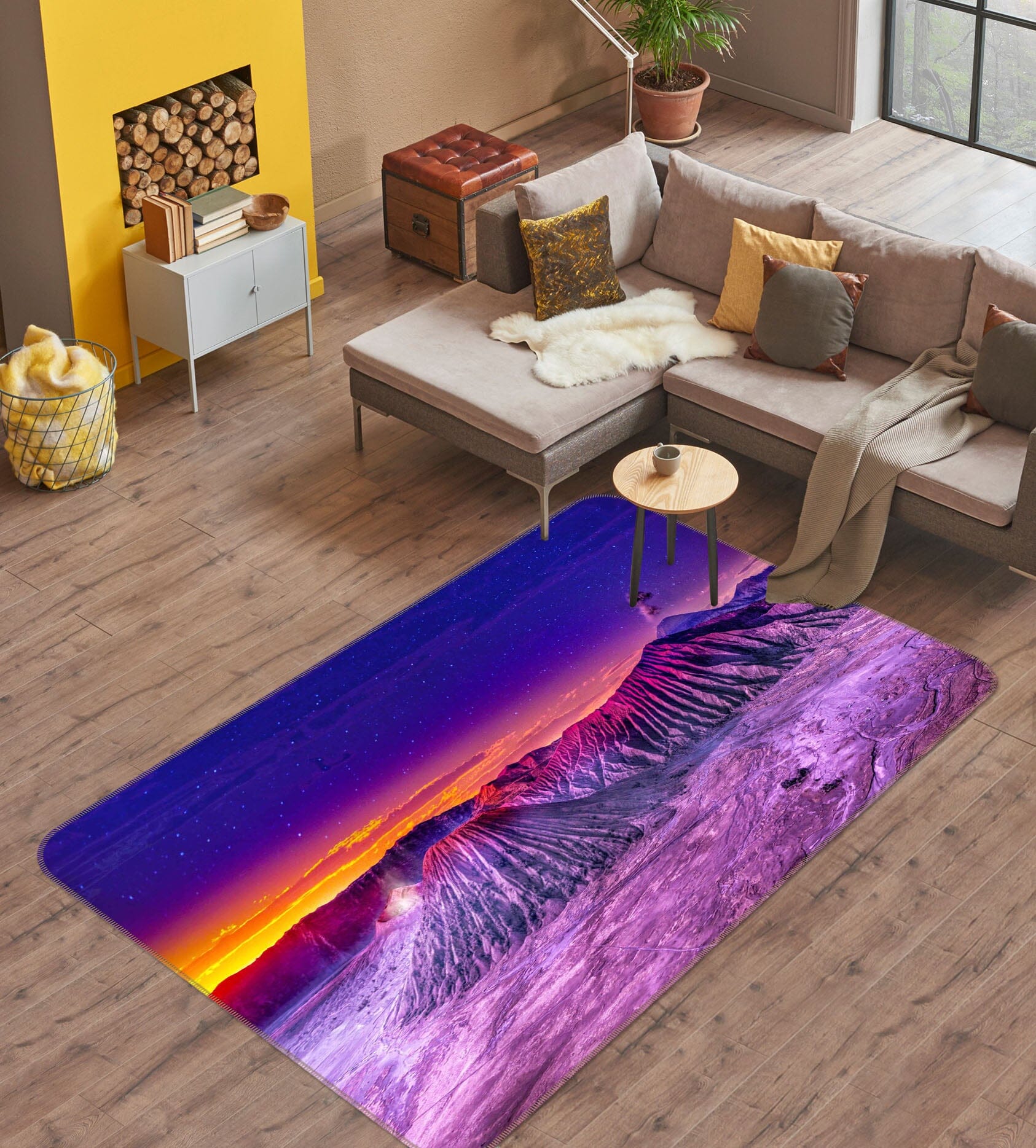 3D Purple ea Water 1134 Marco Carmassi Rug Non Slip Rug Mat Mat AJ Creativity Home