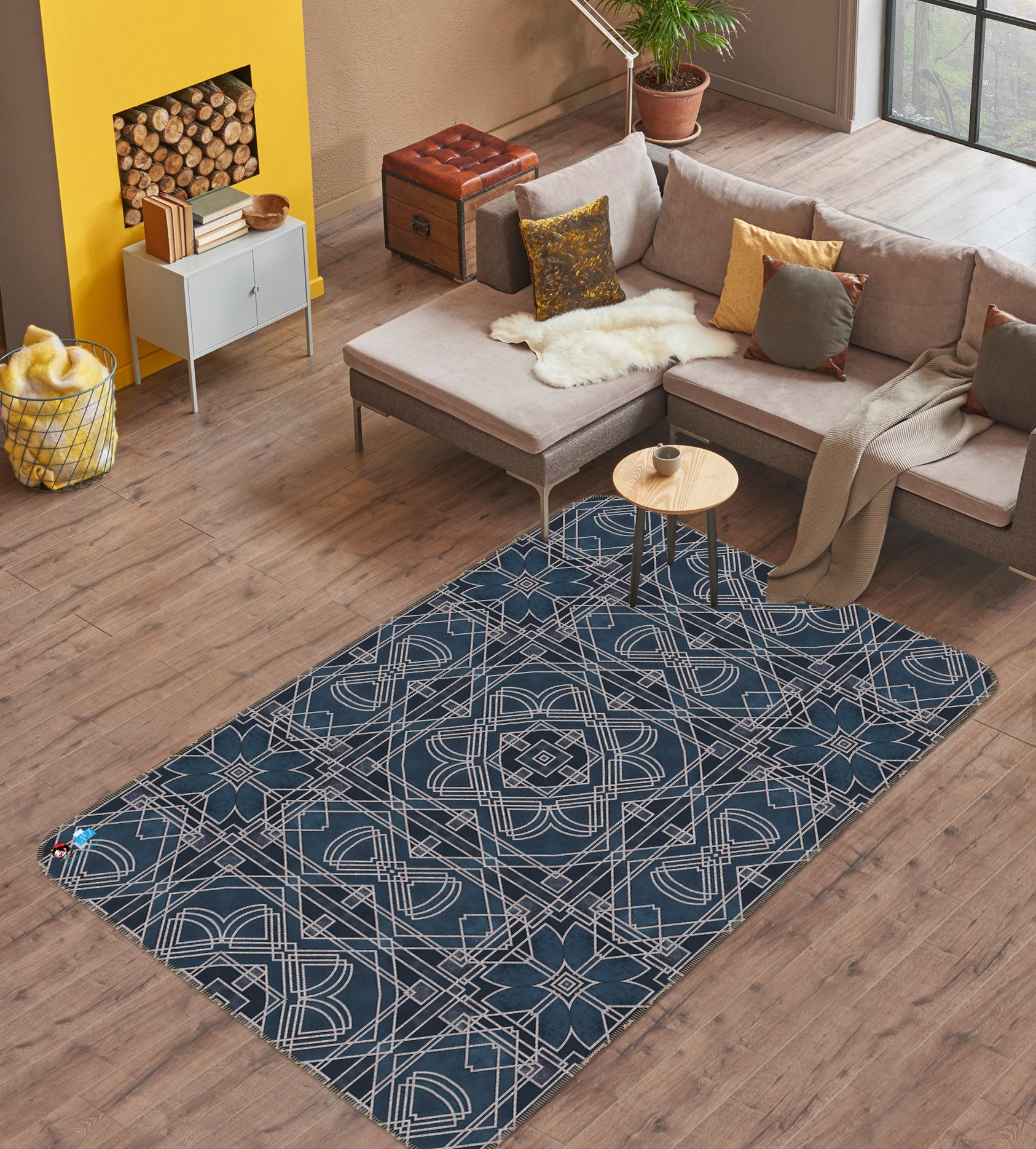 3D Texture Pattern 83005 Andrea haase Rug Non Slip Rug Mat