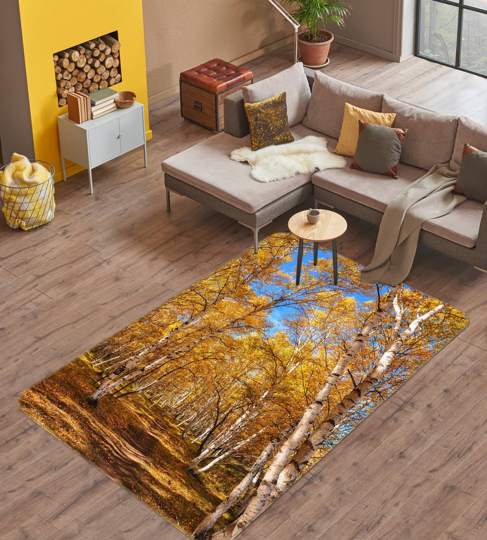3D Forest 27084 Non Slip Rug Mat