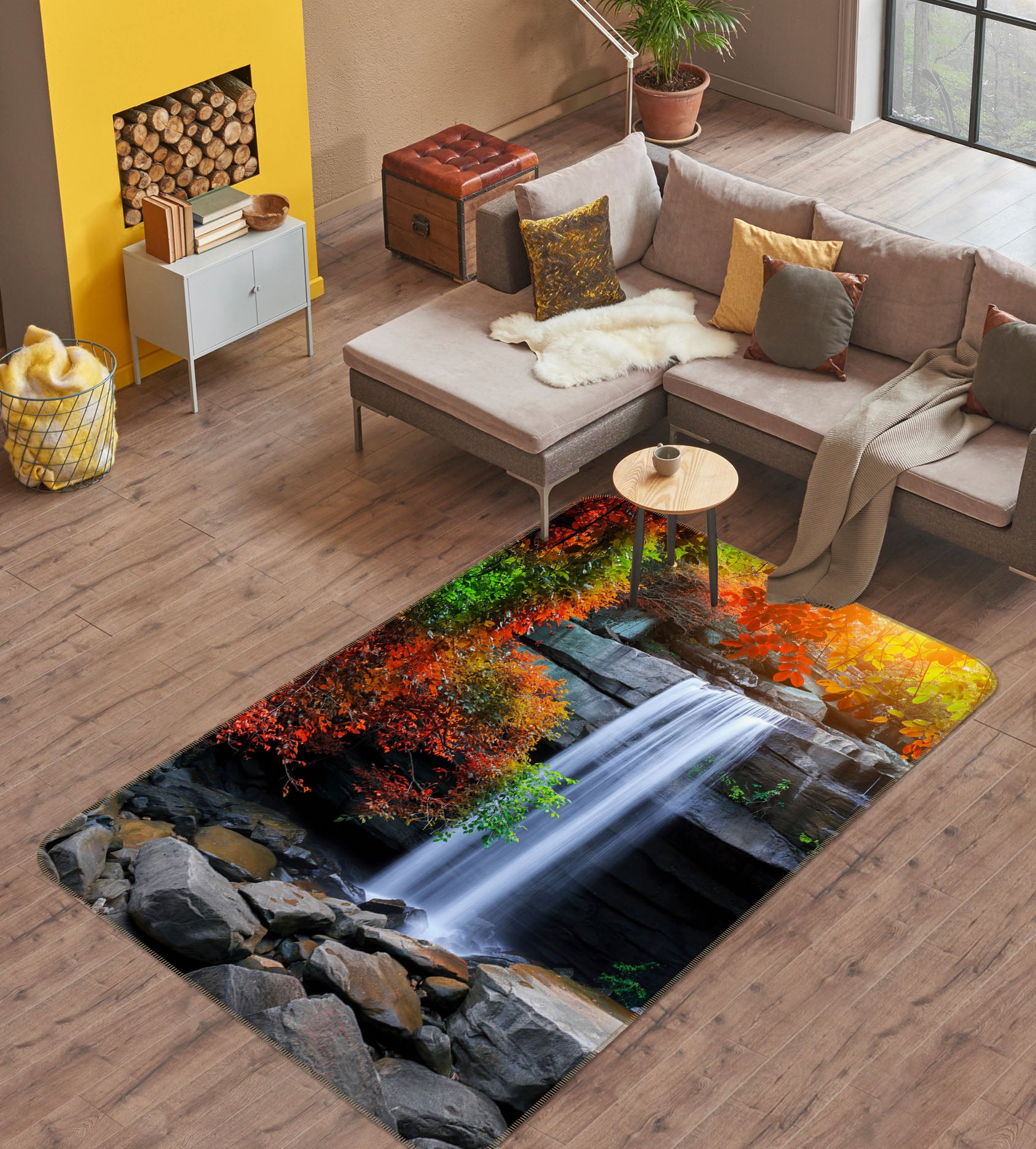 3D Waterfall 26138 Non Slip Rug Mat