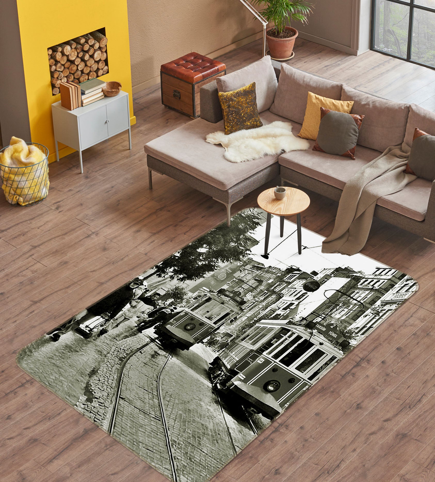 3D Building Street 32160 Non Slip Rug Mat