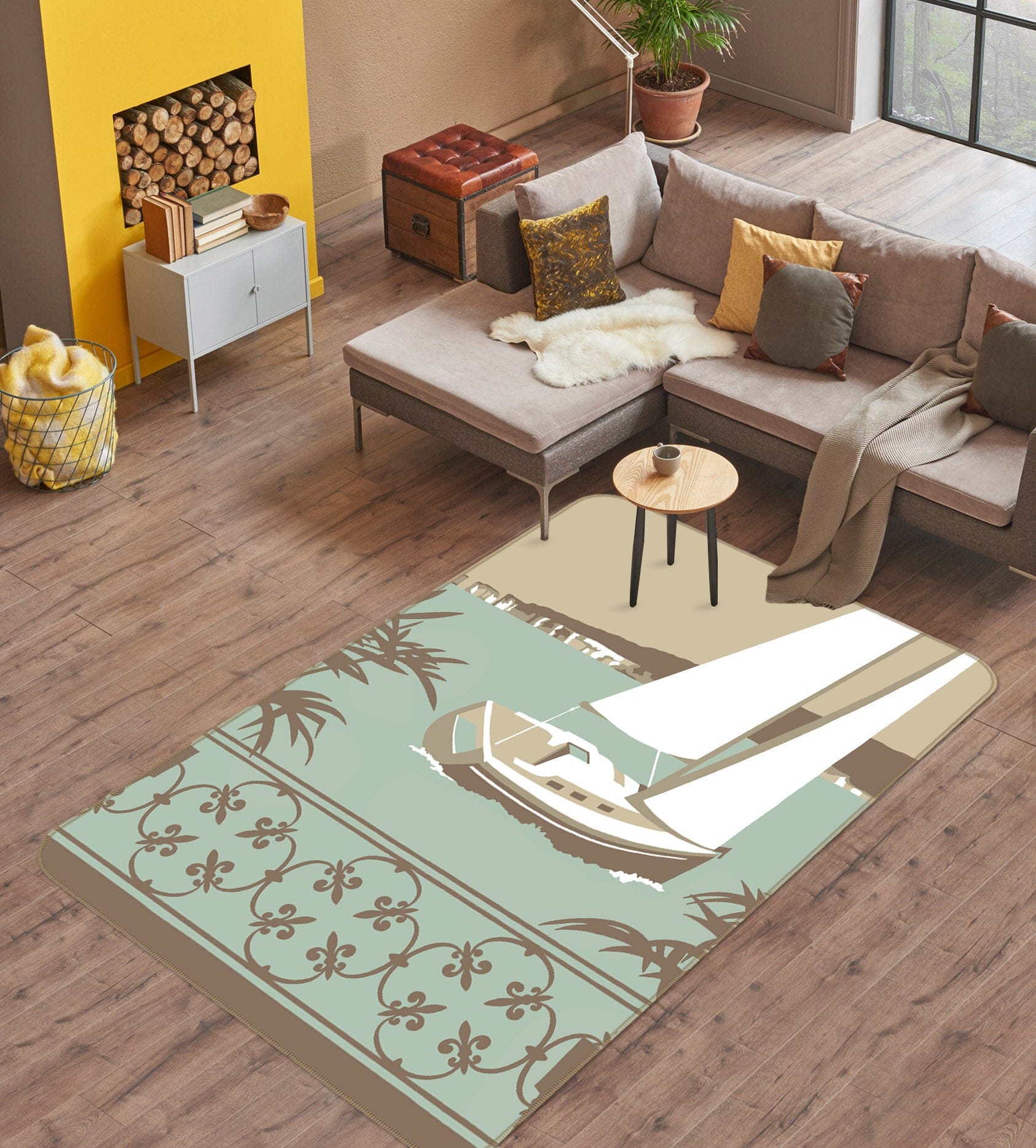 3D Sandbanks Balcony 1141 Steve Read Rug Non Slip Rug Mat Mat AJ Creativity Home