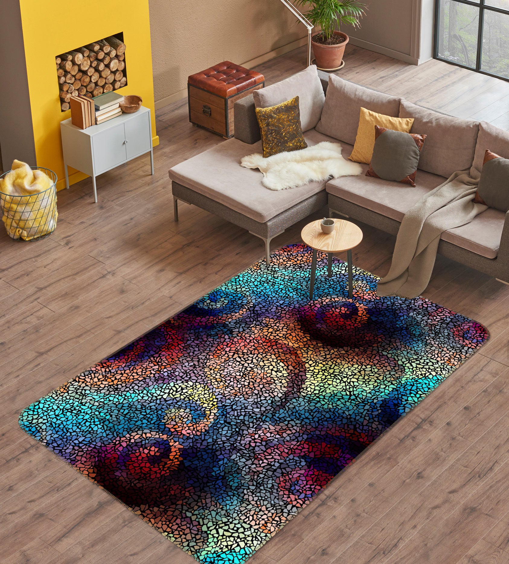 3D Pattern 33063 Non Slip Rug Mat