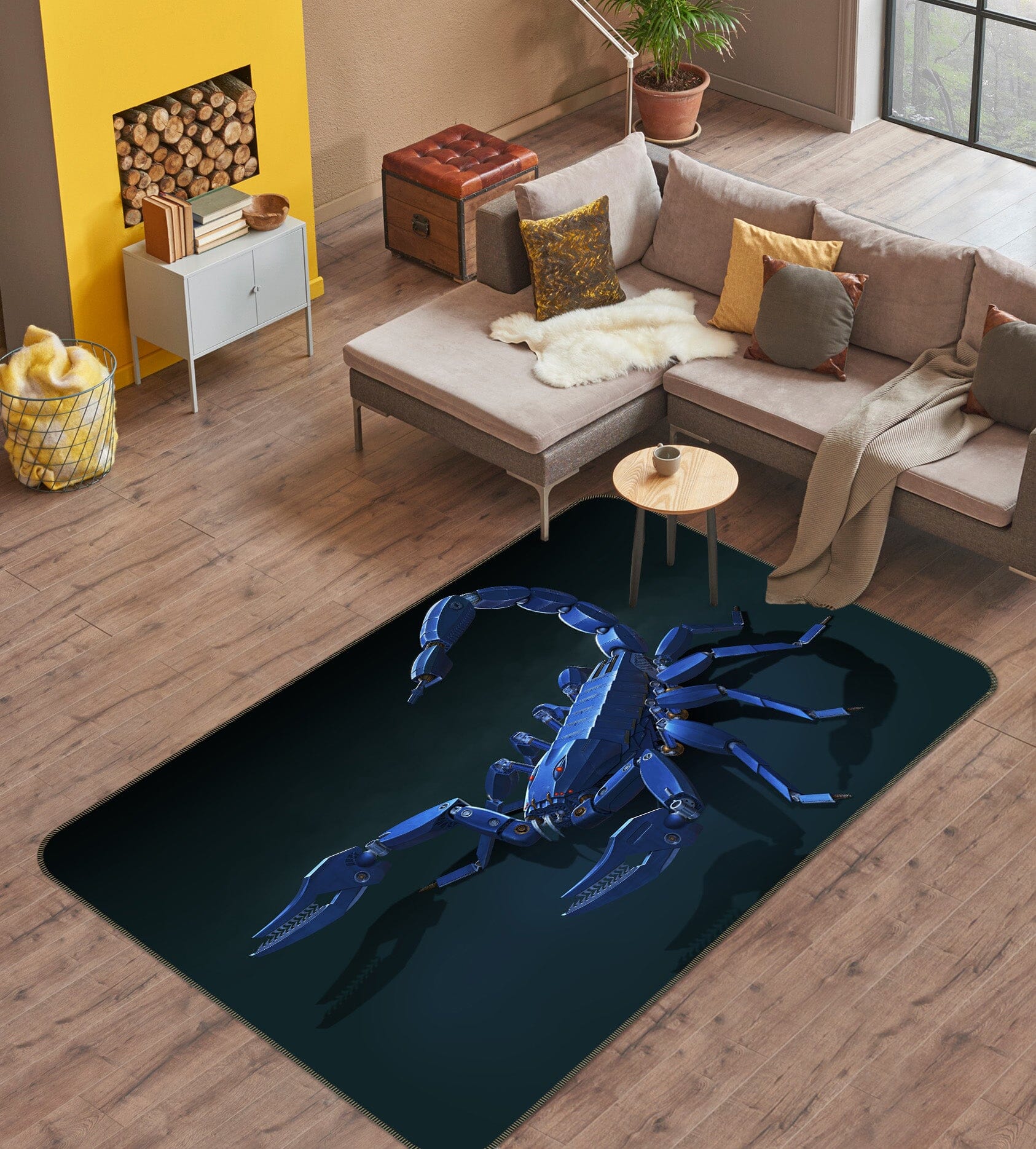3D Metal Scorpion 1094 Vincent Hie Rug Non Slip Rug Mat Mat AJ Creativity Home