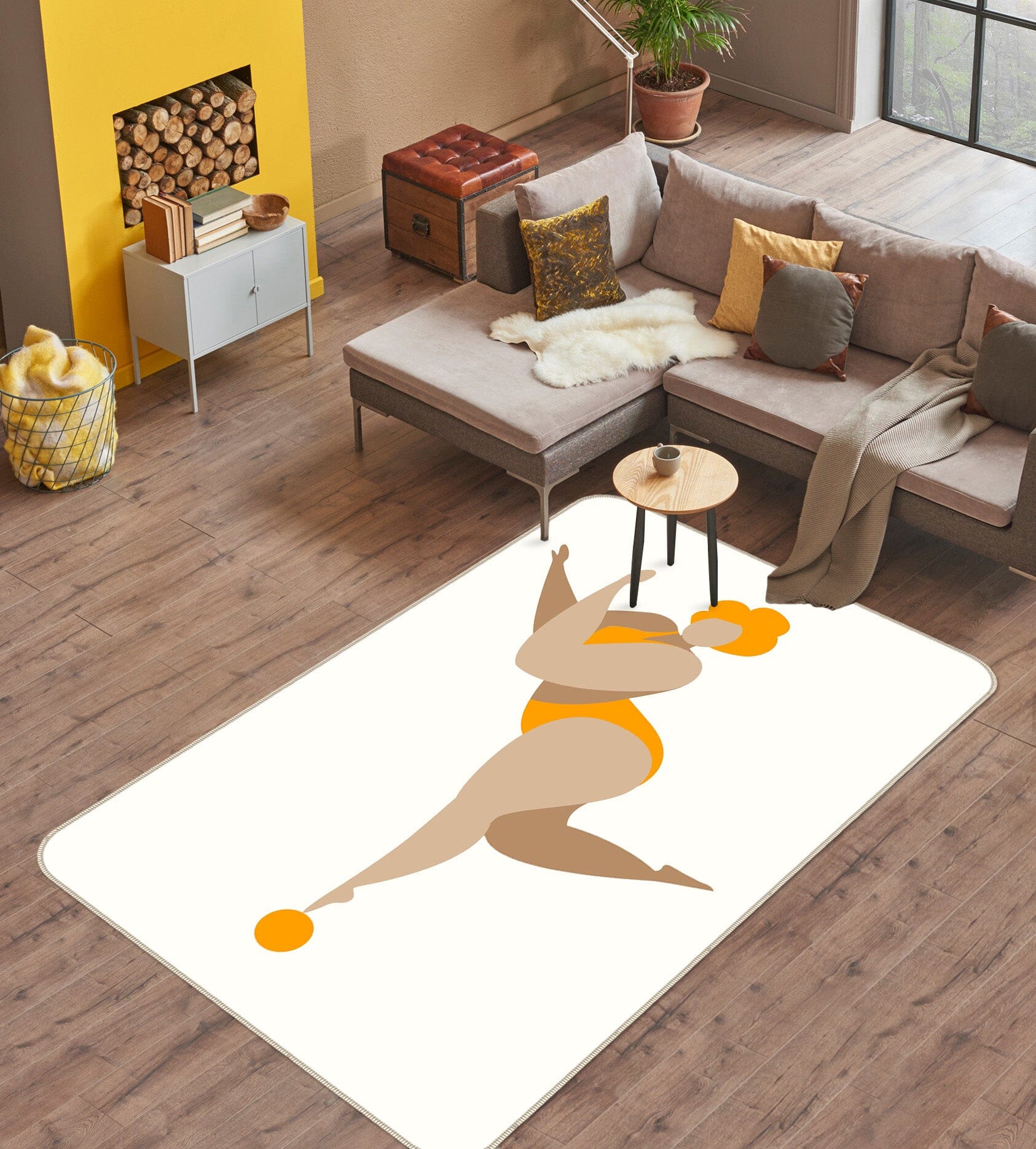 3D Swimsuit Athlete 1035 Boris Draschoff Rug Non Slip Rug Mat Mat AJ Creativity Home