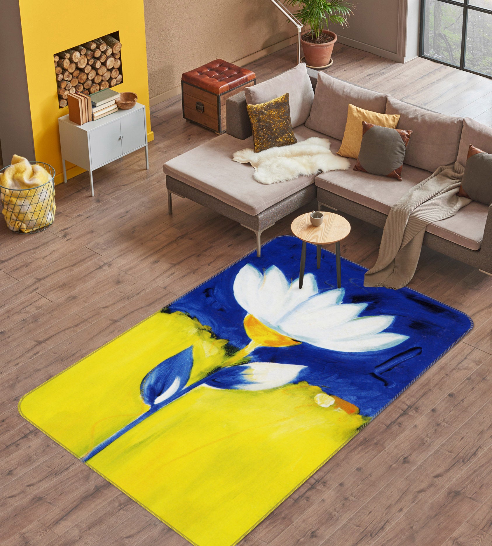 3D Flowers 32116 Non Slip Rug Mat