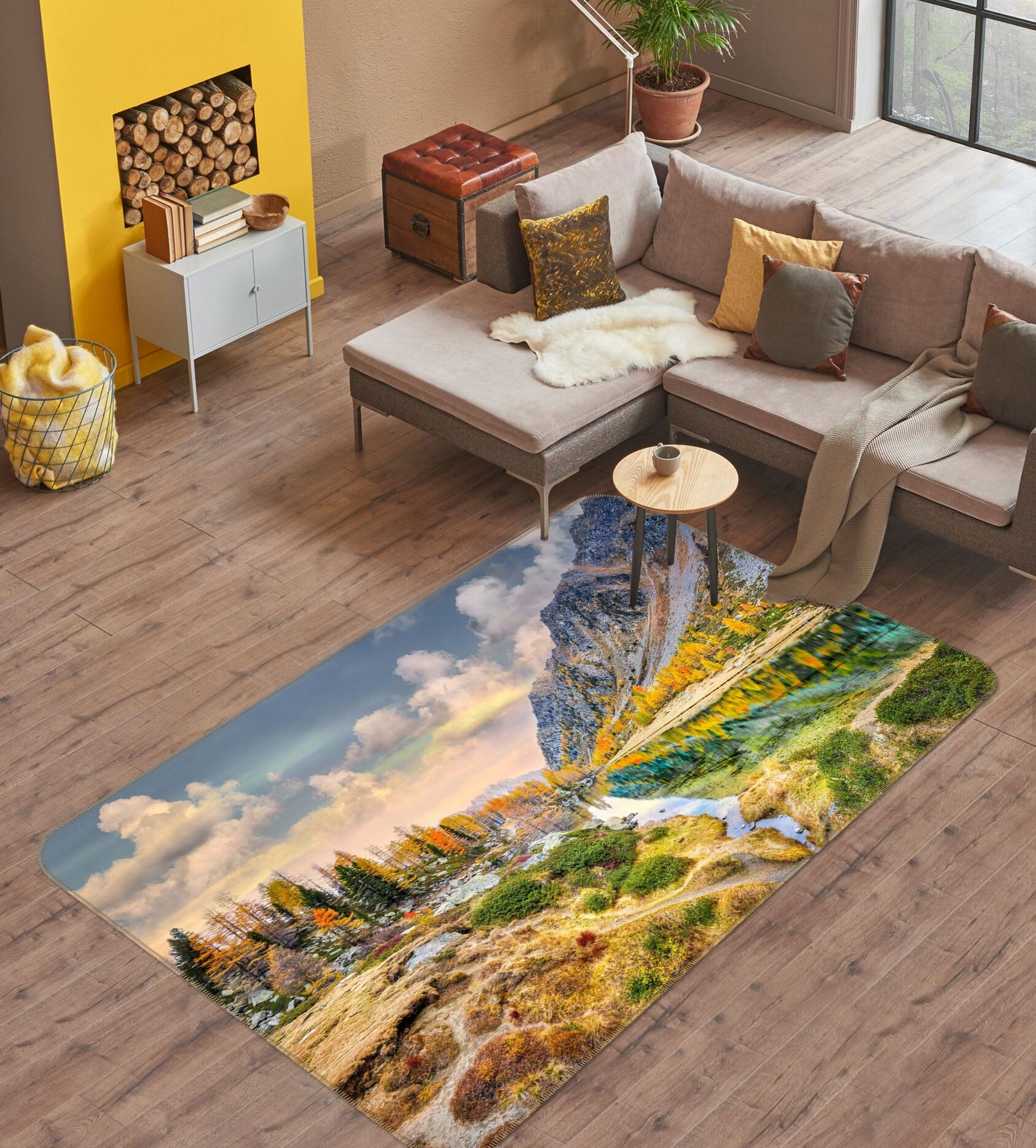 3D Forest River 1058 Marco Carmassi Rug Non Slip Rug Mat Mat AJ Creativity Home