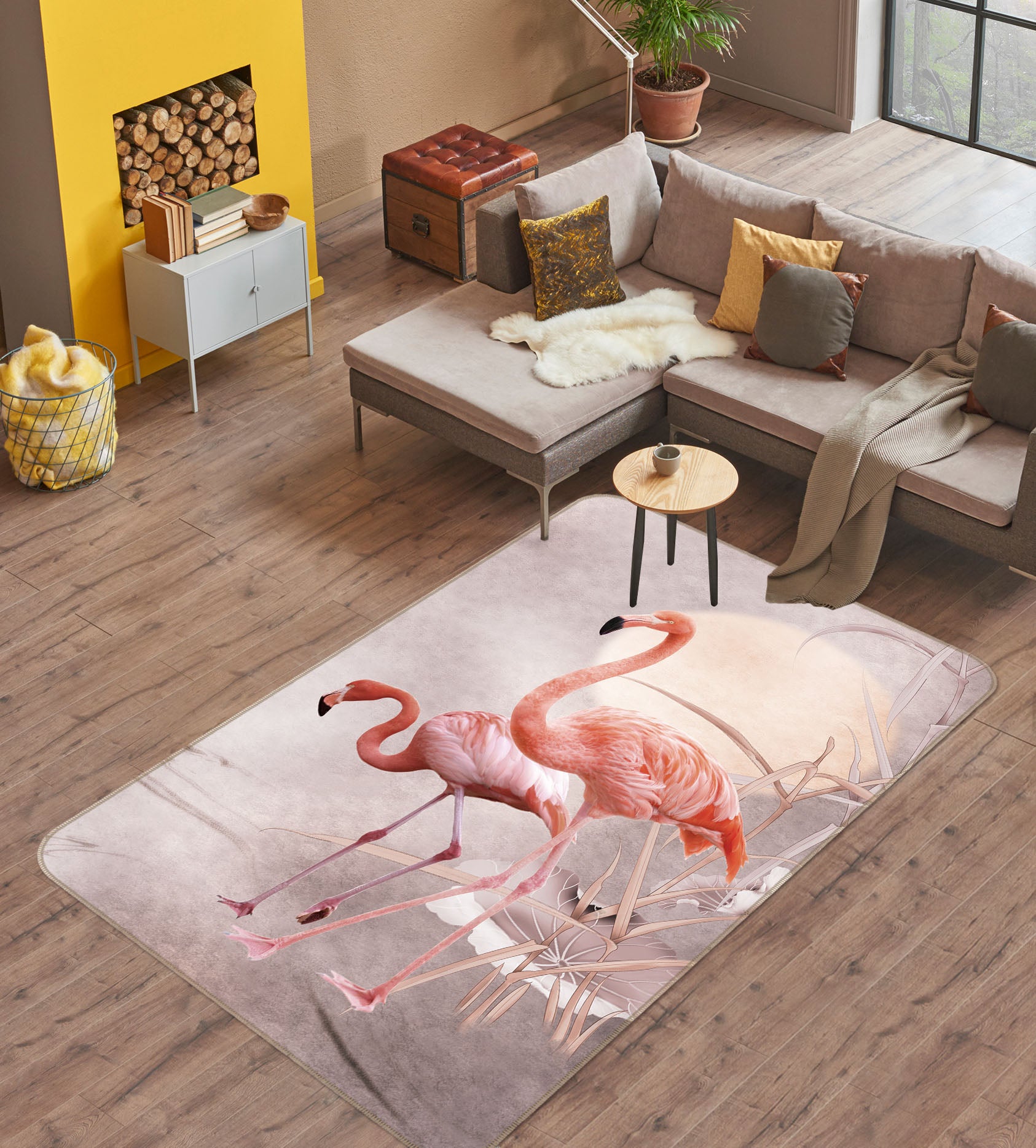 3D Flamingo 30232 Non Slip Rug Mat