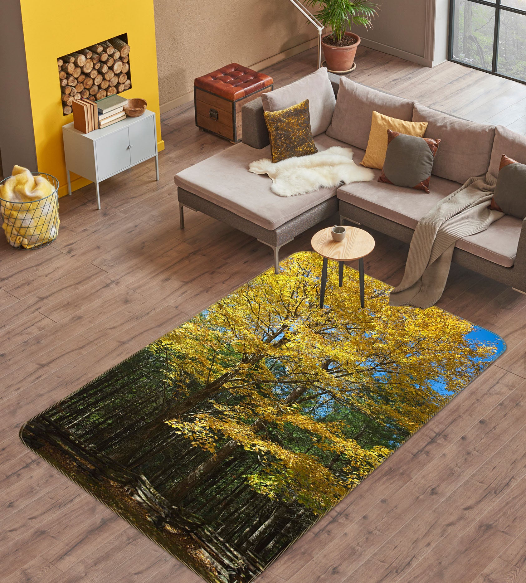 3D Forest 84088 Kathy Barefield Rug Non Slip Rug Mat