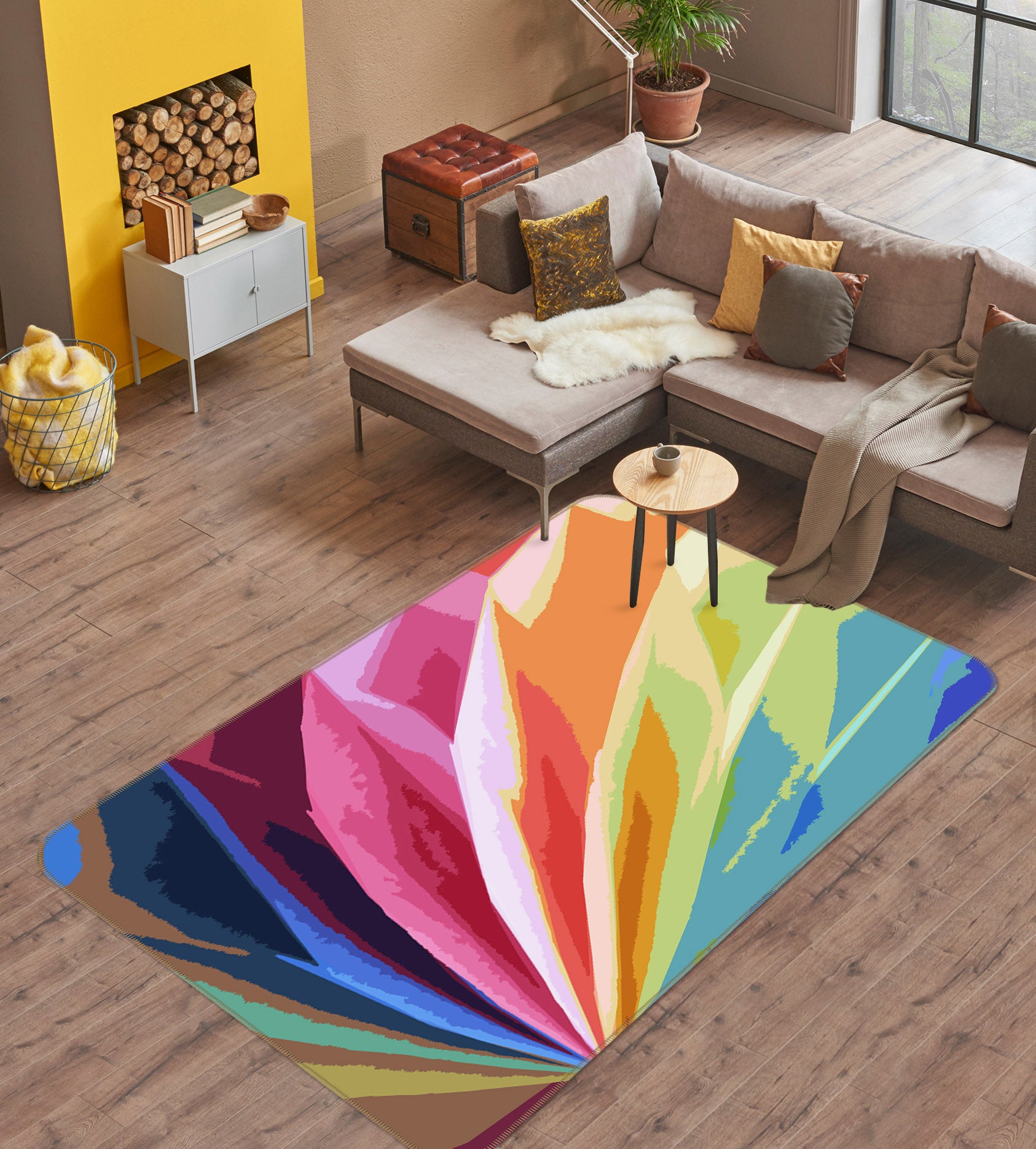3D Color Pattern 70063 Shandra Smith Rug Non Slip Rug Mat