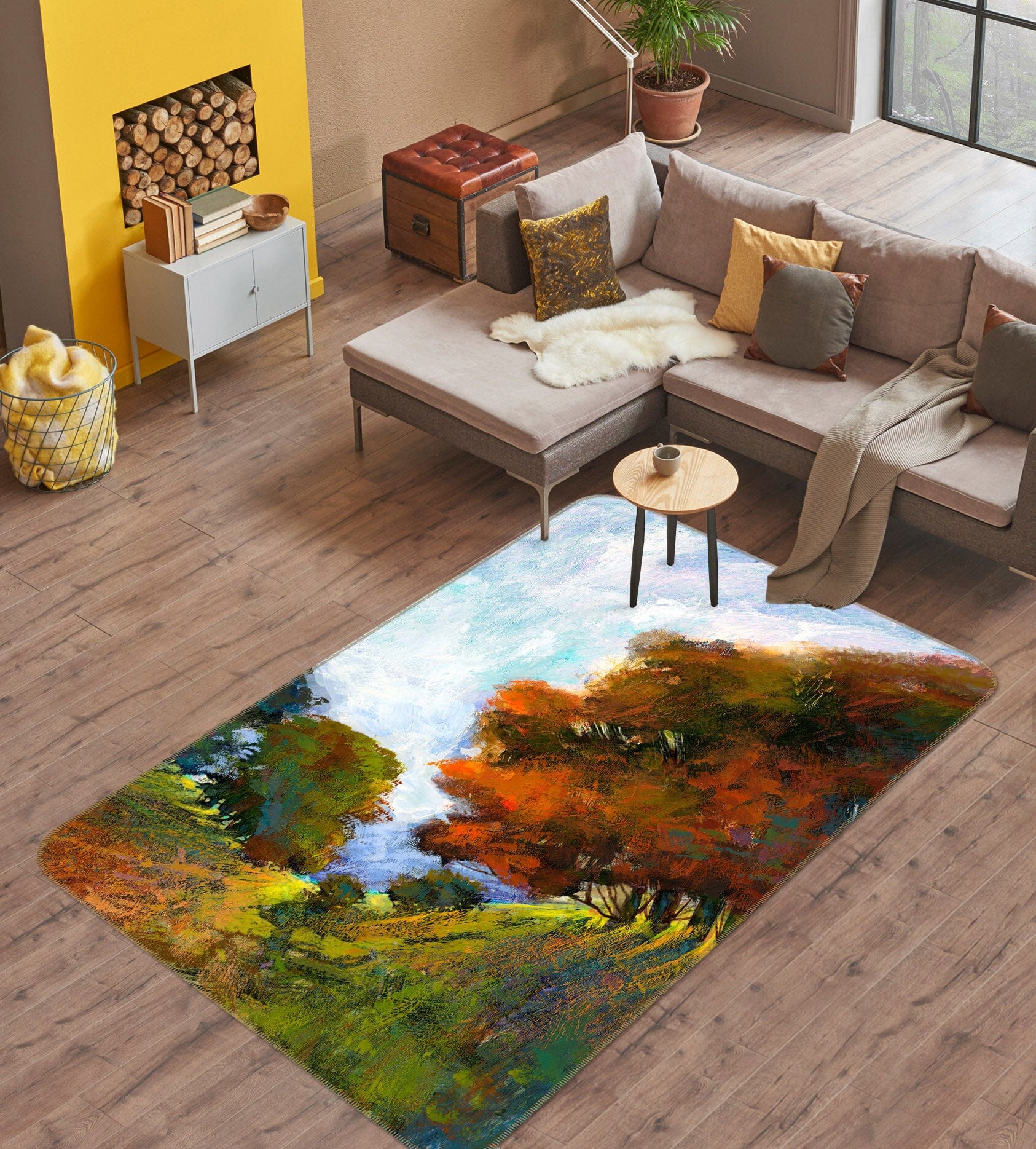 3D Sunny Forest 1114 Michael Tienhaara Rug Non Slip Rug Mat Mat AJ Creativity Home