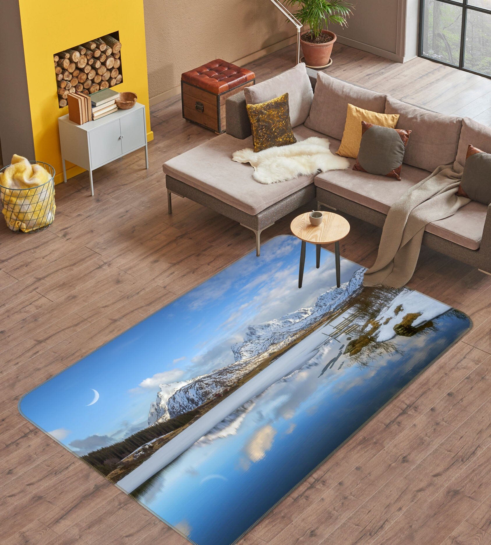 3D Sun Glacier 1129 Marco Carmassi Rug Non Slip Rug Mat Mat AJ Creativity Home