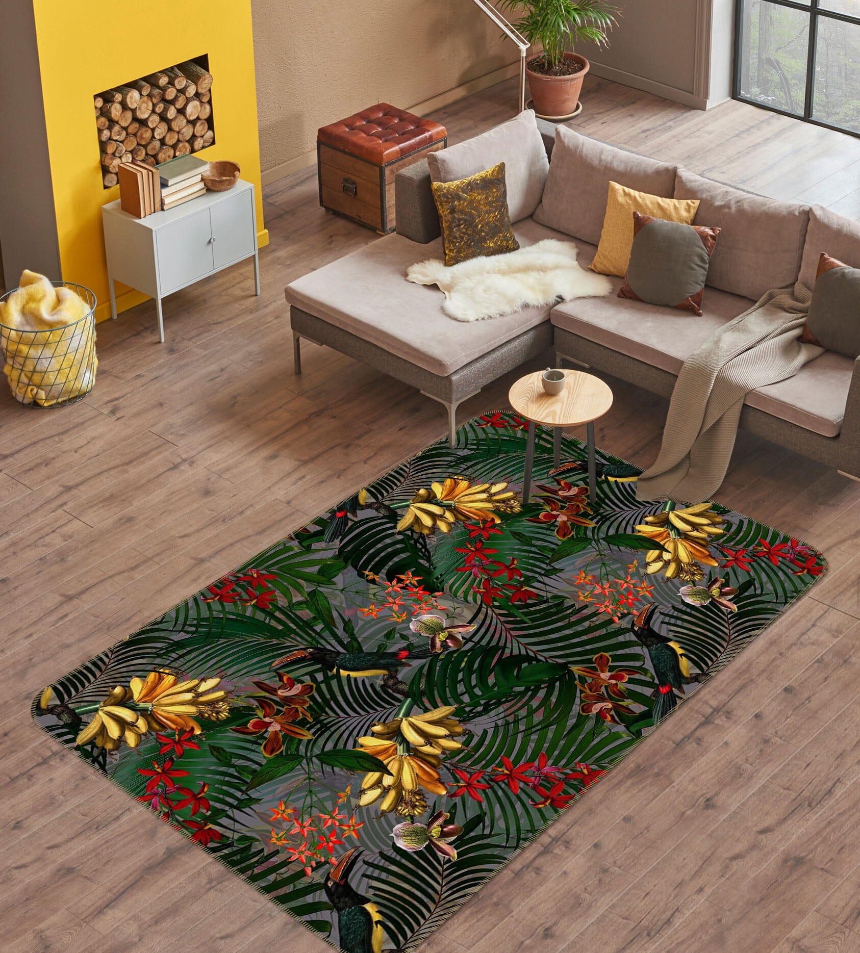 3D Color Forest 151 Uta Naumann Rug Non Slip Rug Mat Mat AJ Creativity Home