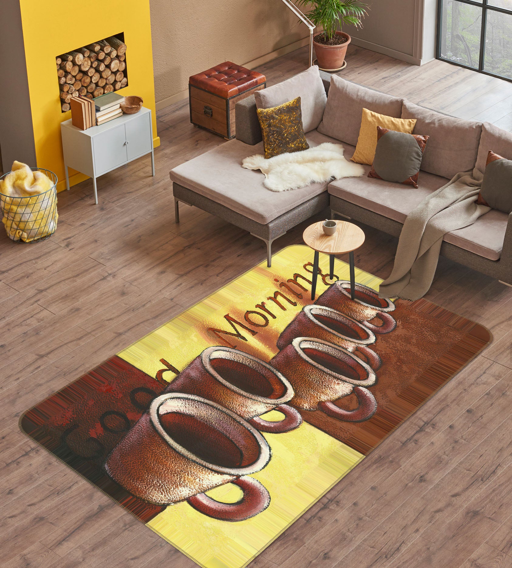 3D Coffee Cup 33242 Non Slip Rug Mat
