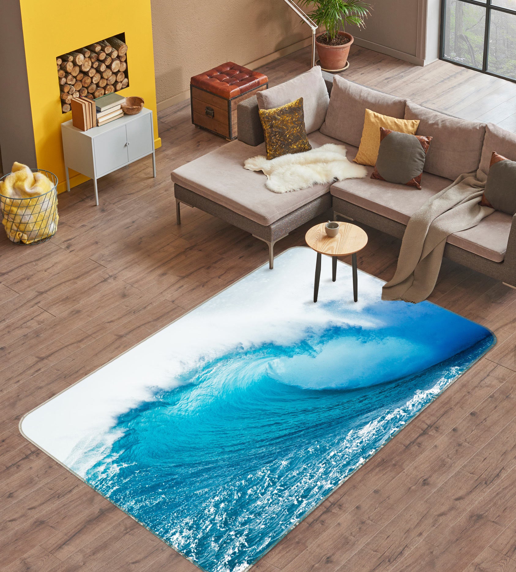 3D Waves 77089 Non Slip Rug Mat