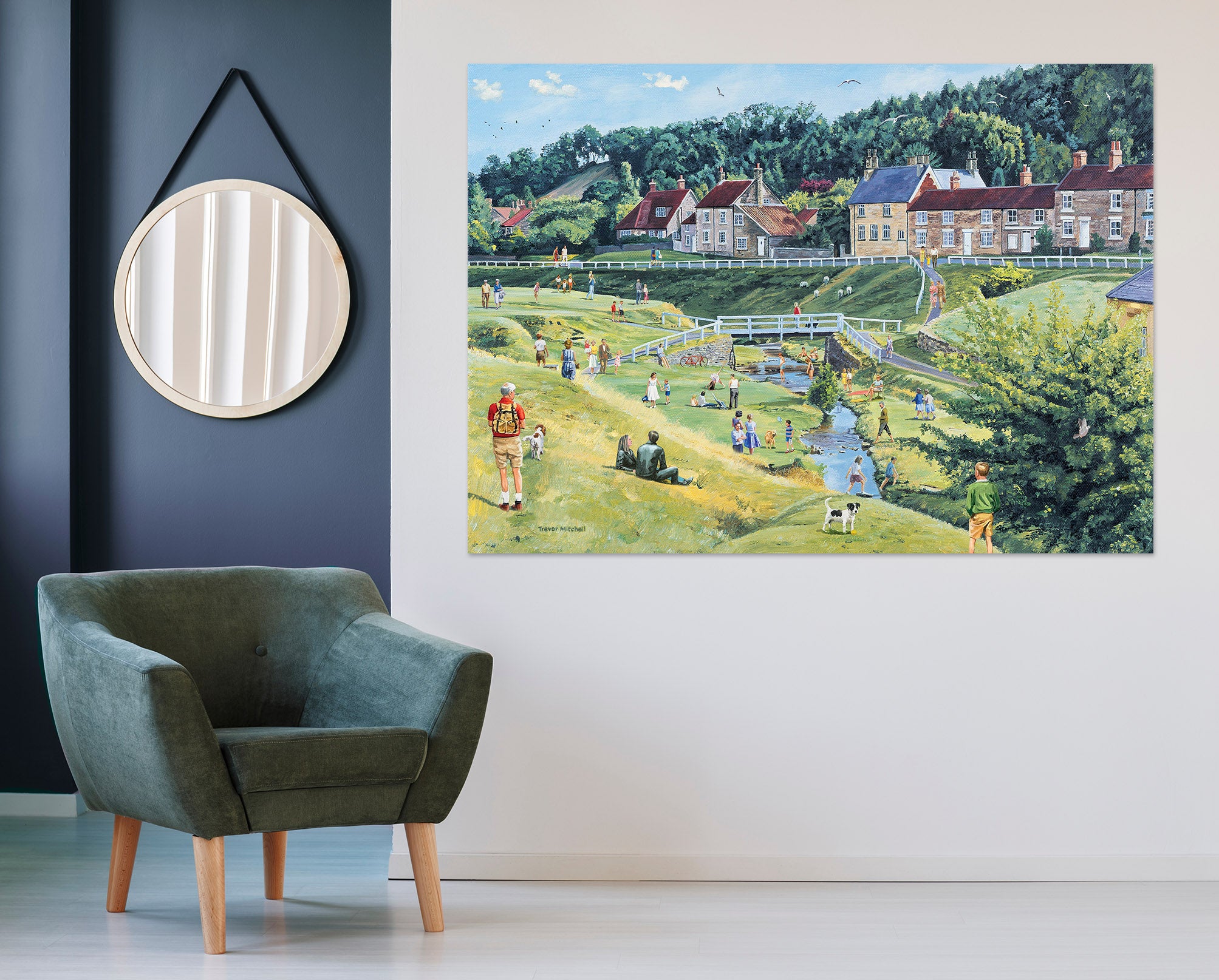 3D Lawn House 8932 Trevor Mitchell Wall Sticker