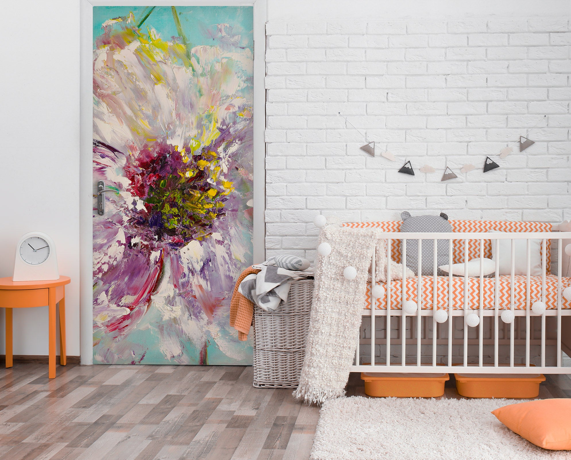 3D Colorful Flowers 3233 Skromova Marina Door Mural