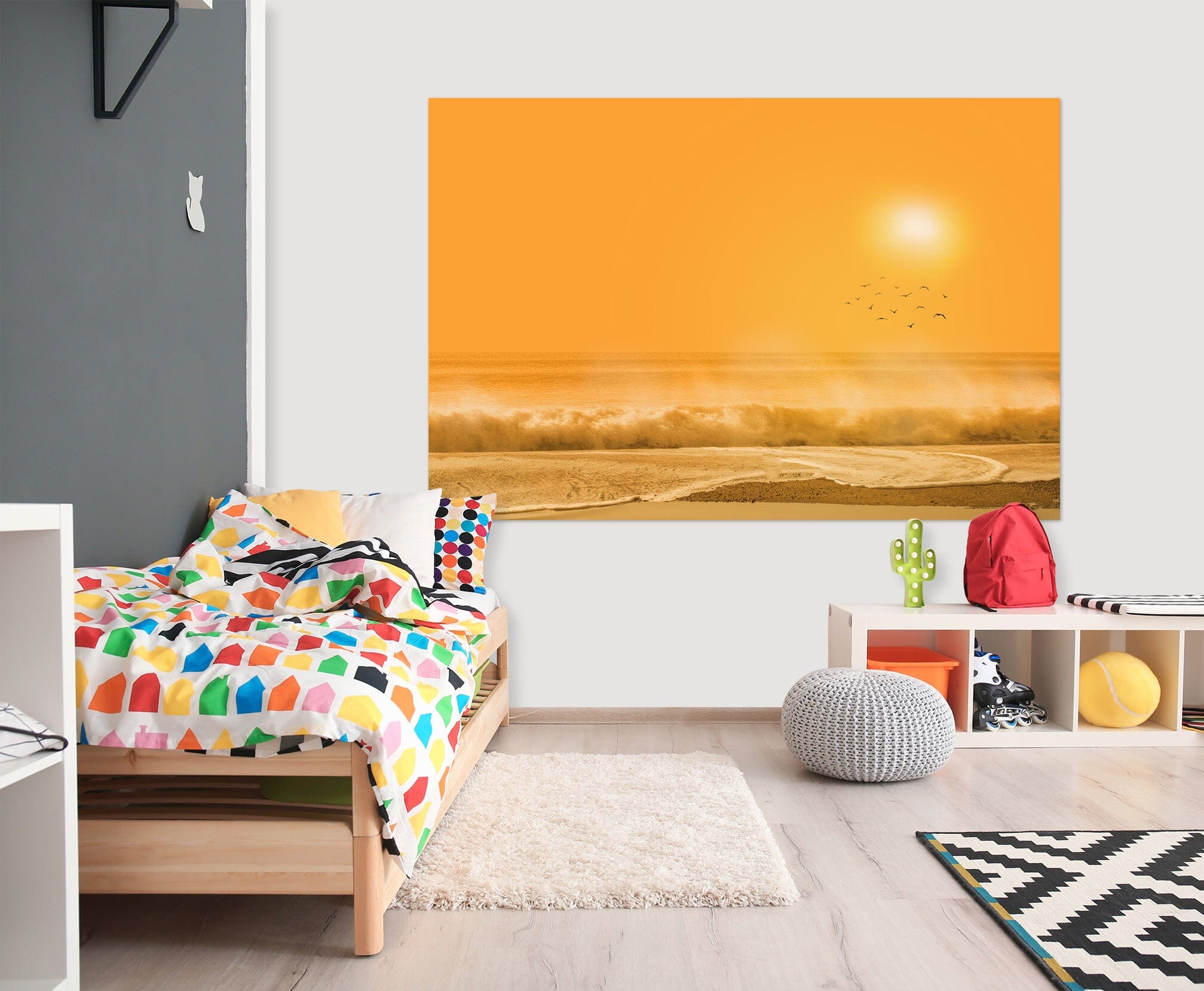 3D Sunset Sea 112 Marco Carmassi Wall Sticker Wallpaper AJ Wallpaper 2