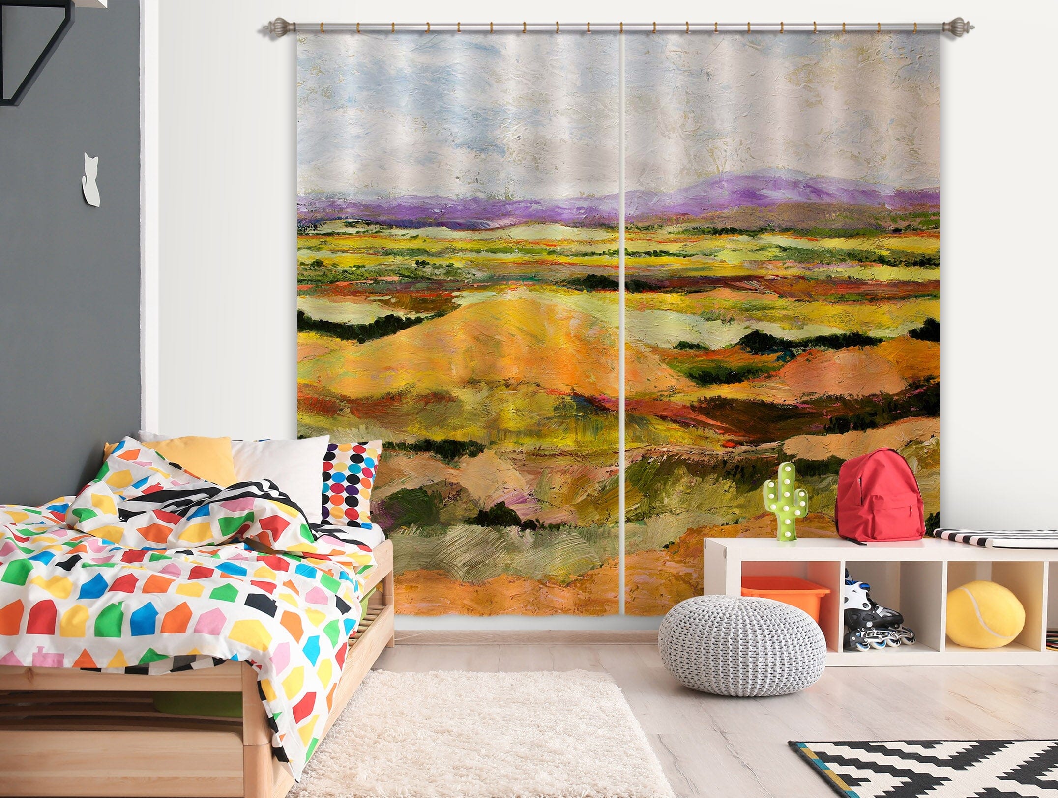 3D Short Hill 180 Allan P. Friedlander Curtain Curtains Drapes Curtains AJ Creativity Home