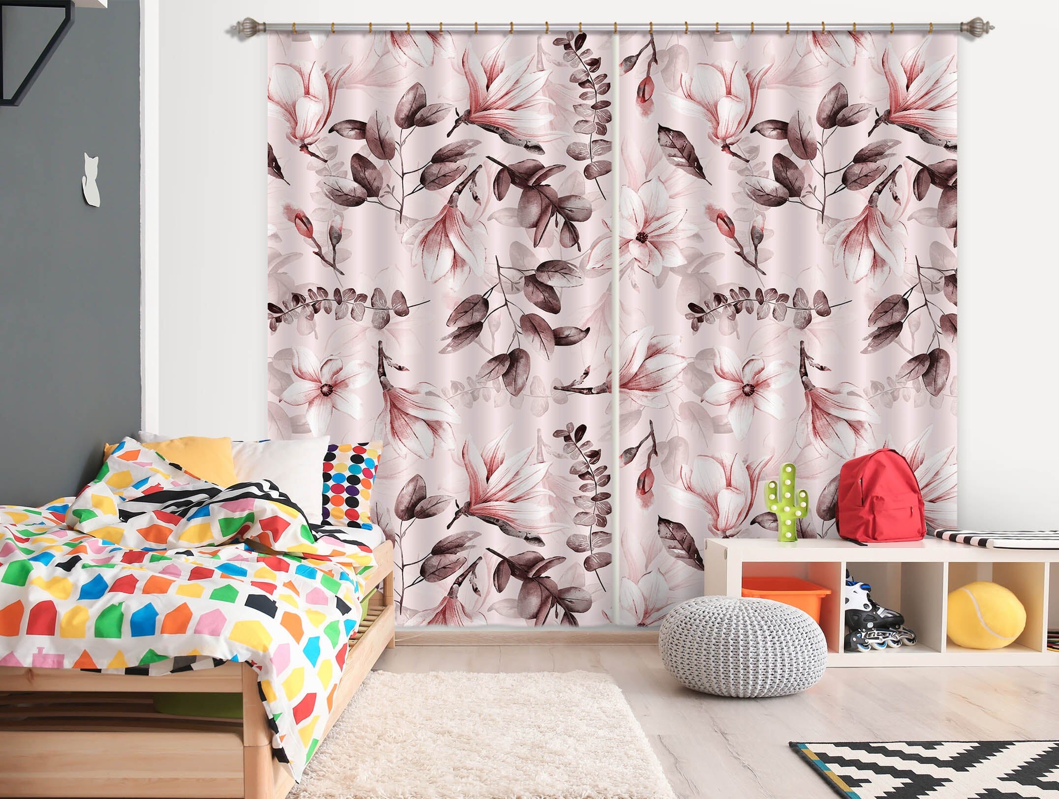 3D Flower Decoration 246 Uta Naumann Curtain Curtains Drapes Curtains AJ Creativity Home