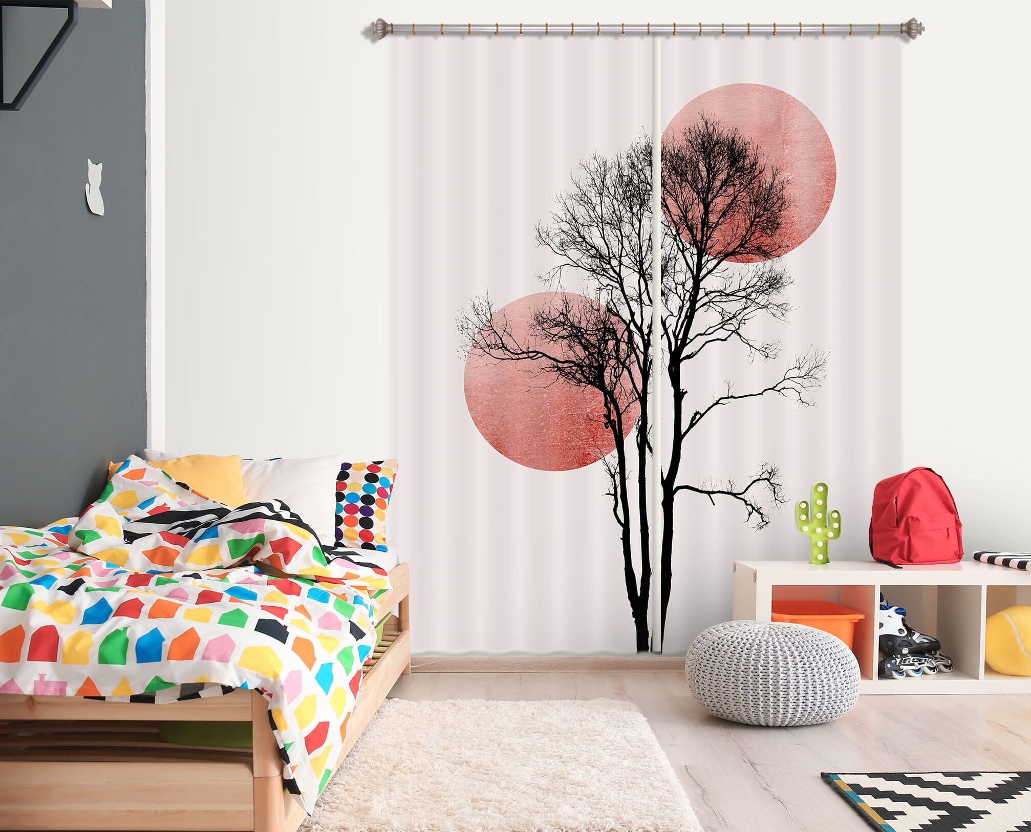 3D Big Tree 1113 Boris Draschoff Curtain Curtains Drapes Curtains AJ Creativity Home