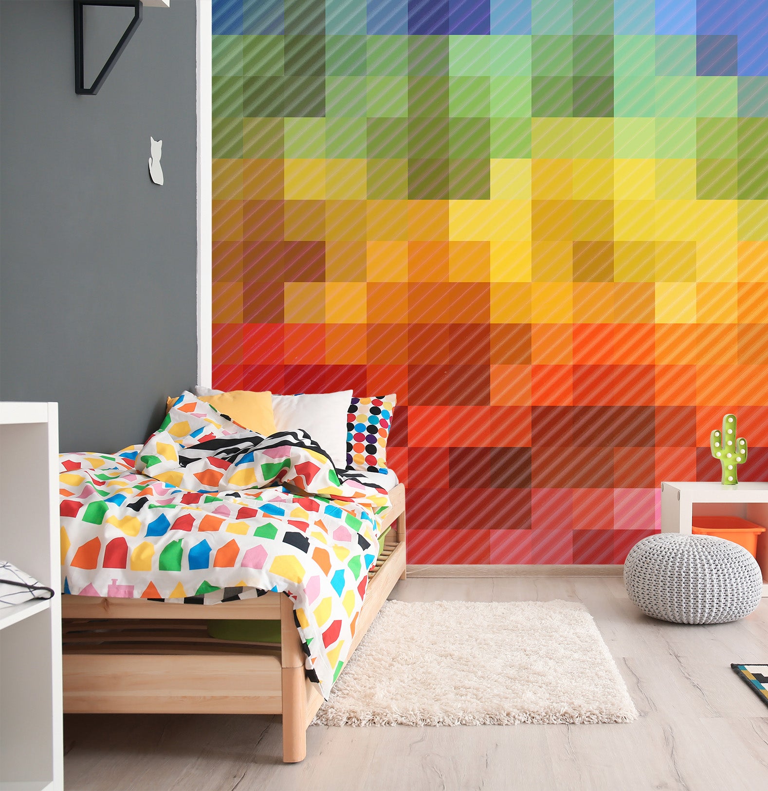 3D Color Mosaic Pattern 19106 Shandra Smith Wall Mural Wall Murals