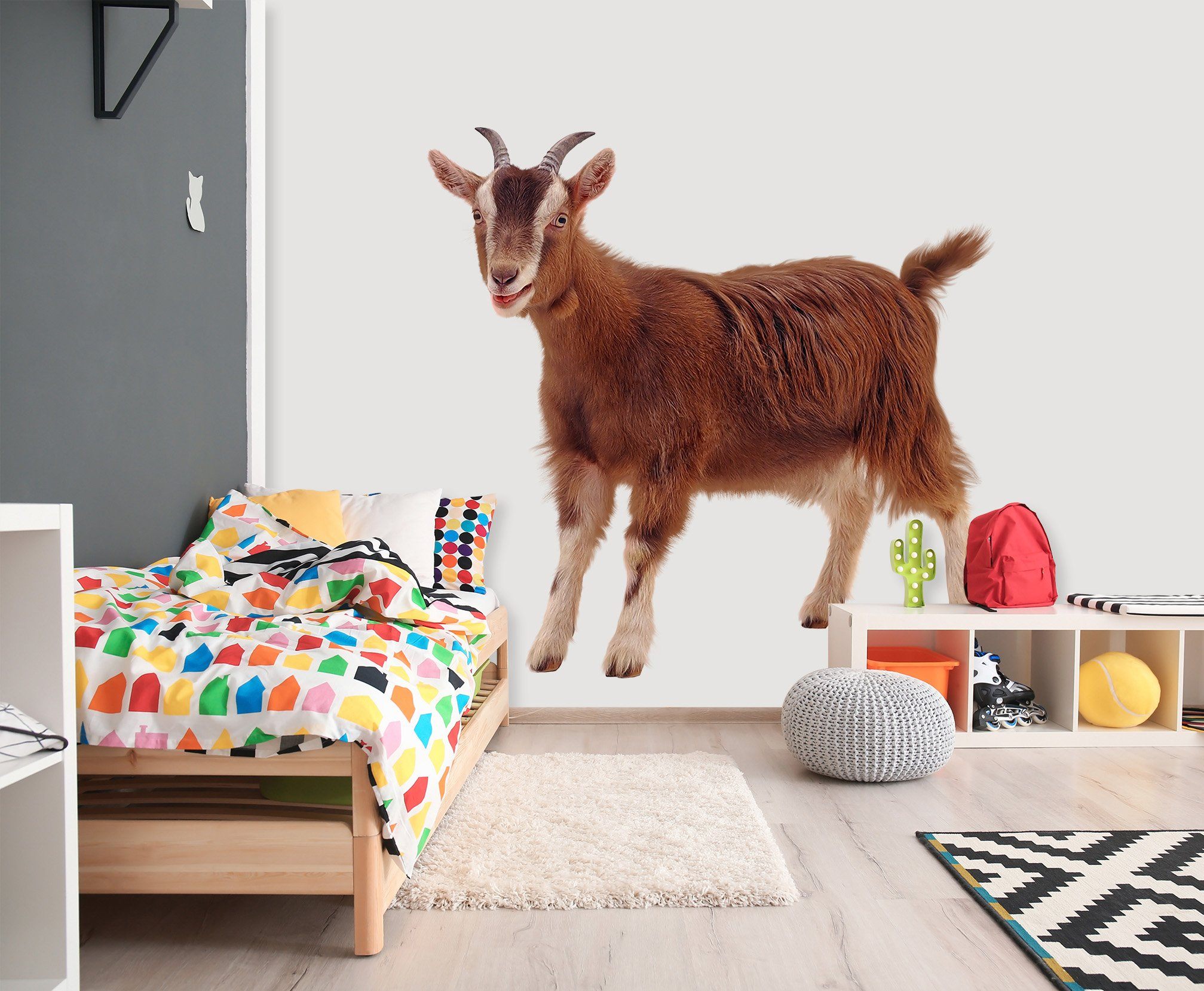 3D Short Tail Sheep 013 Animals Wall Stickers Wallpaper AJ Wallpaper
