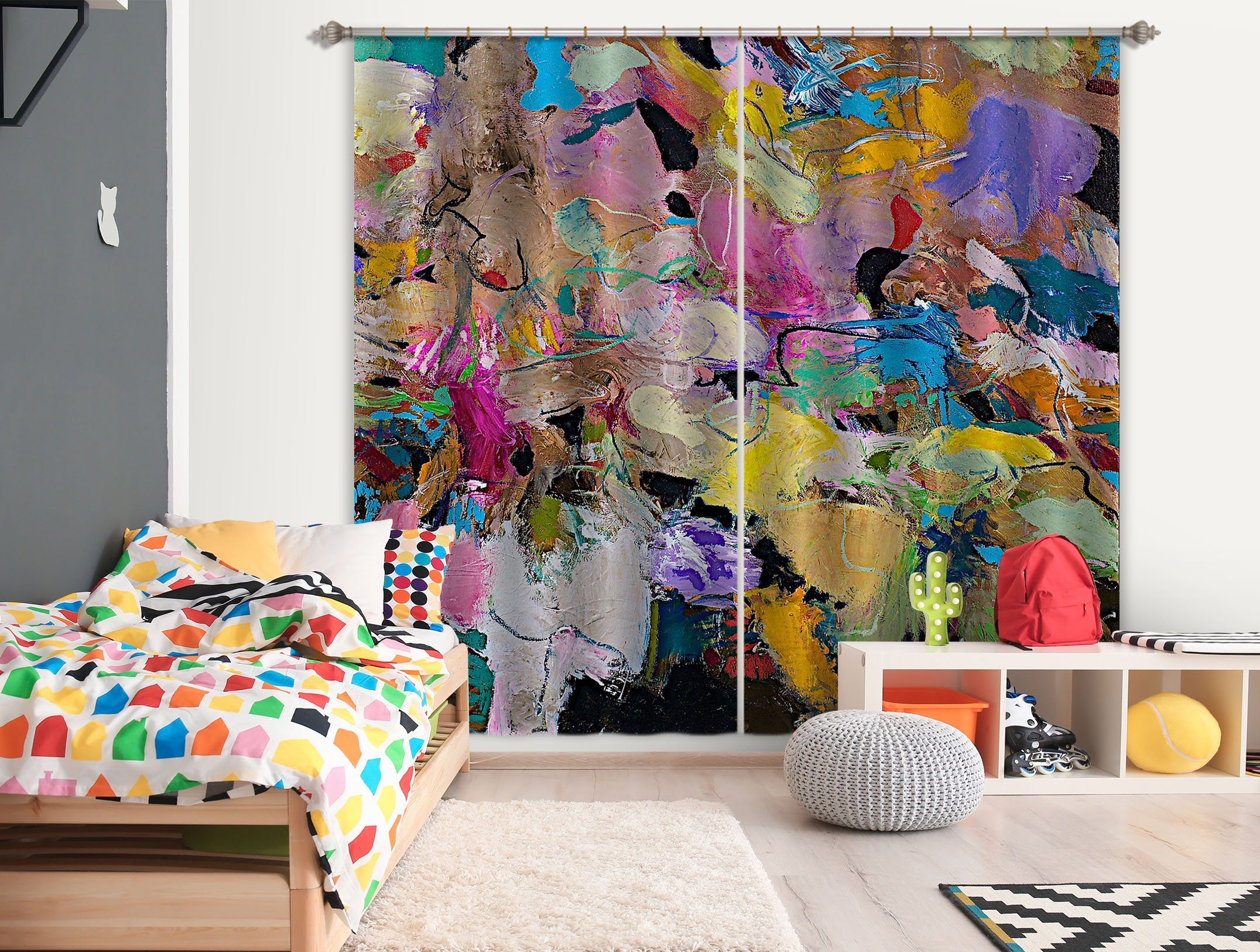 3D Abstract Art 173 Allan P. Friedlander Curtain Curtains Drapes Curtains AJ Creativity Home