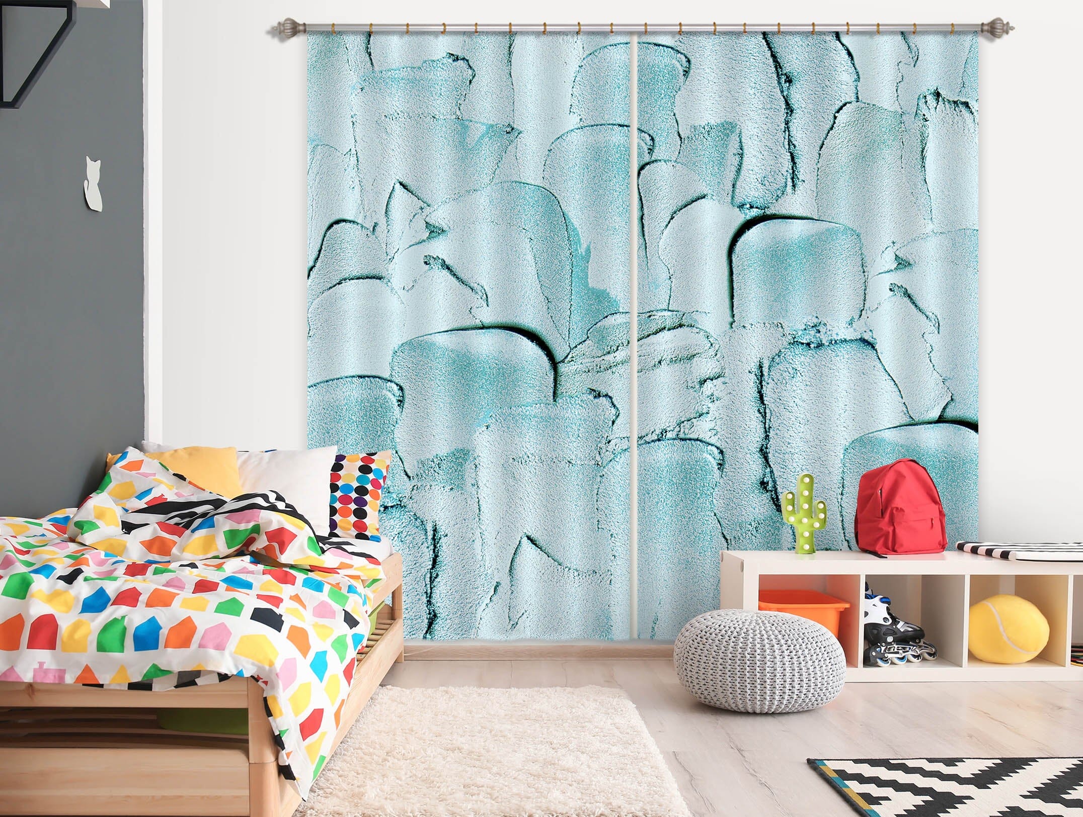 3D Pigment Painting 186 Uta Naumann Curtain Curtains Drapes Curtains AJ Creativity Home
