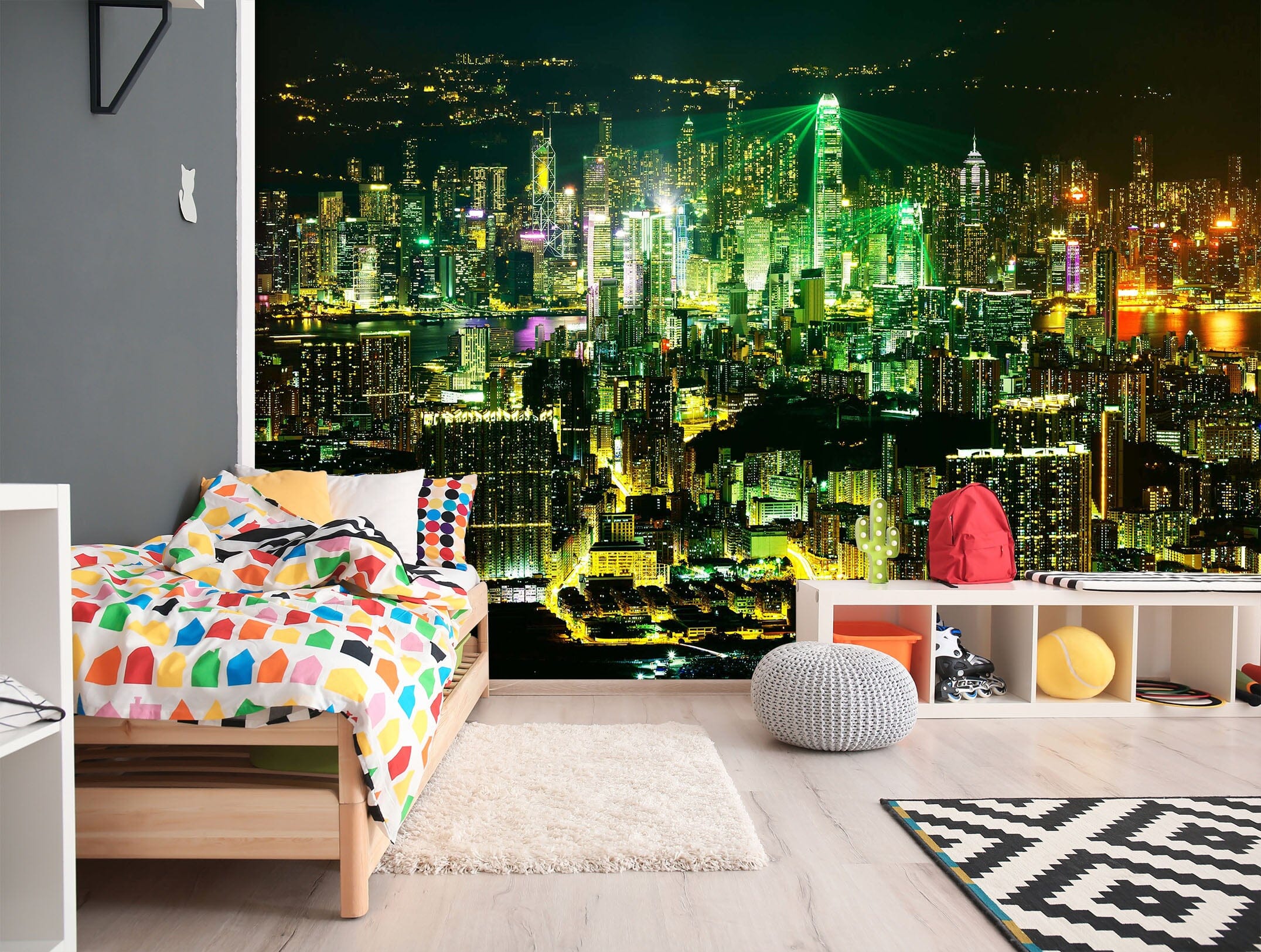 3D City Night 1659 Wall Murals Wallpaper AJ Wallpaper 2