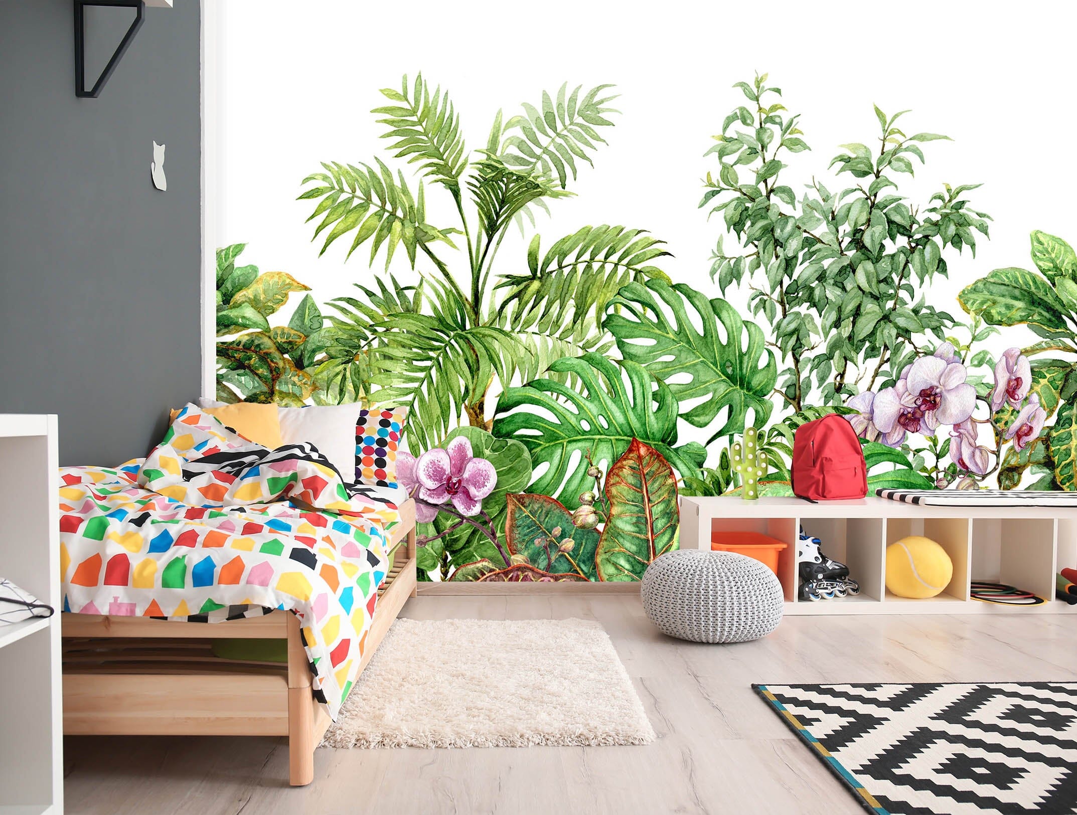 3D Green Leaves 1141 Wall Murals Wallpaper AJ Wallpaper 2