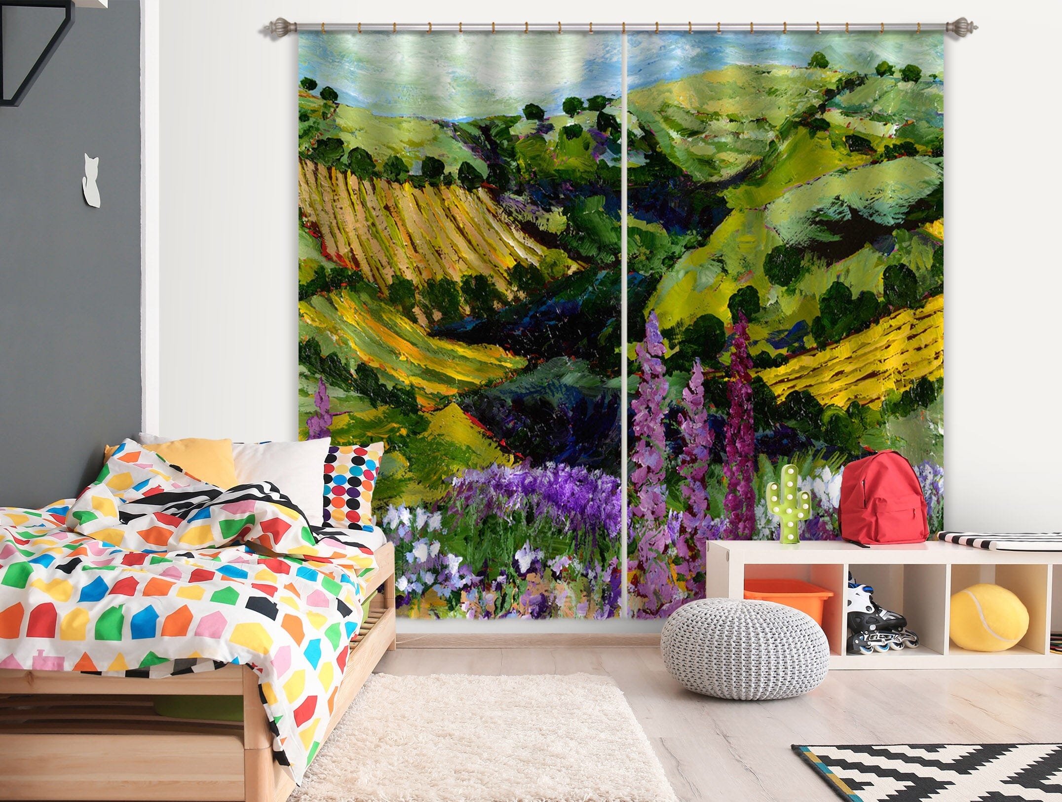 3D Different Garden 128 Allan P. Friedlander Curtain Curtains Drapes Curtains AJ Creativity Home