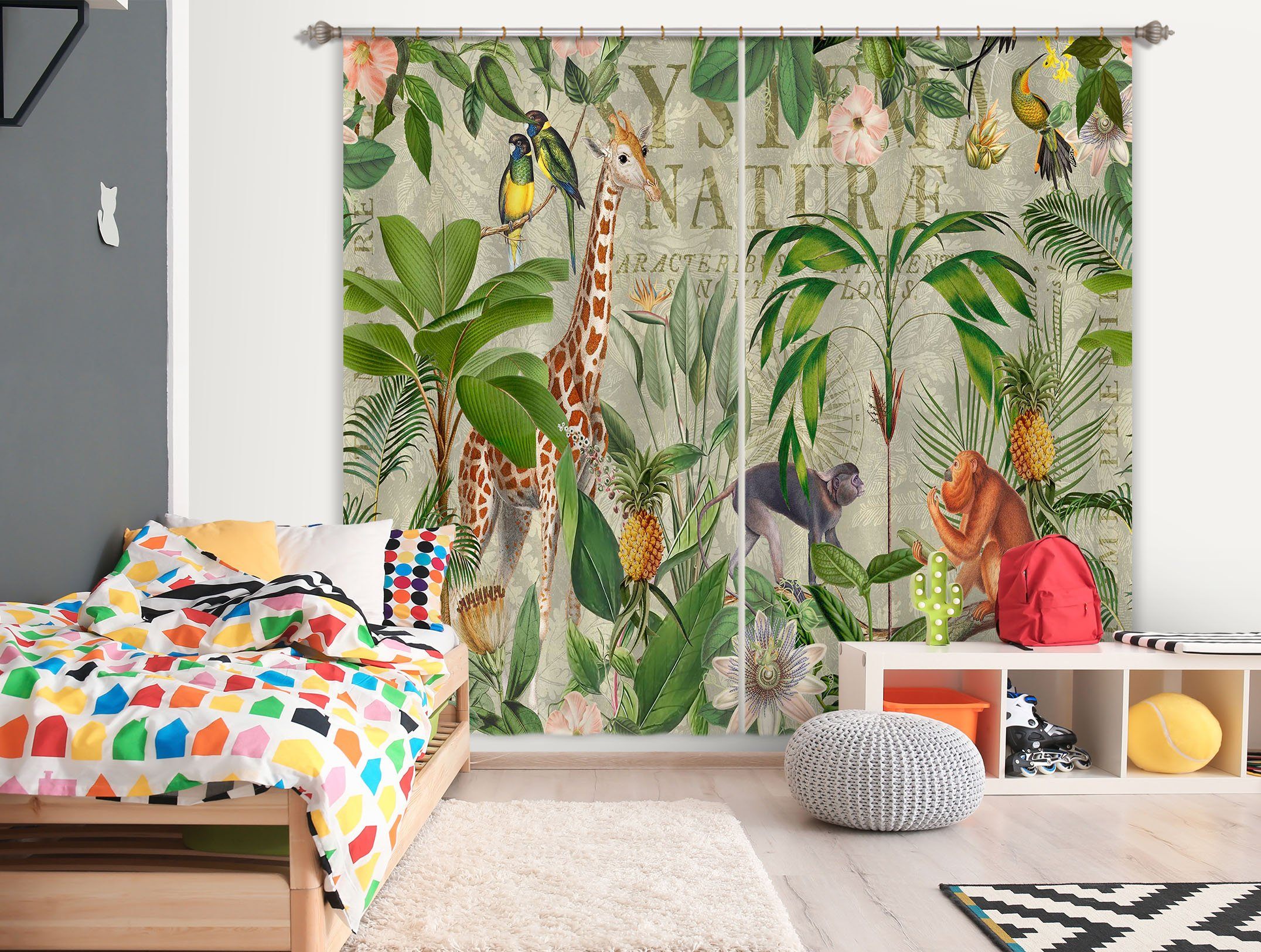 3D Animal Home 080 Andrea haase Curtain Curtains Drapes Curtains AJ Creativity Home