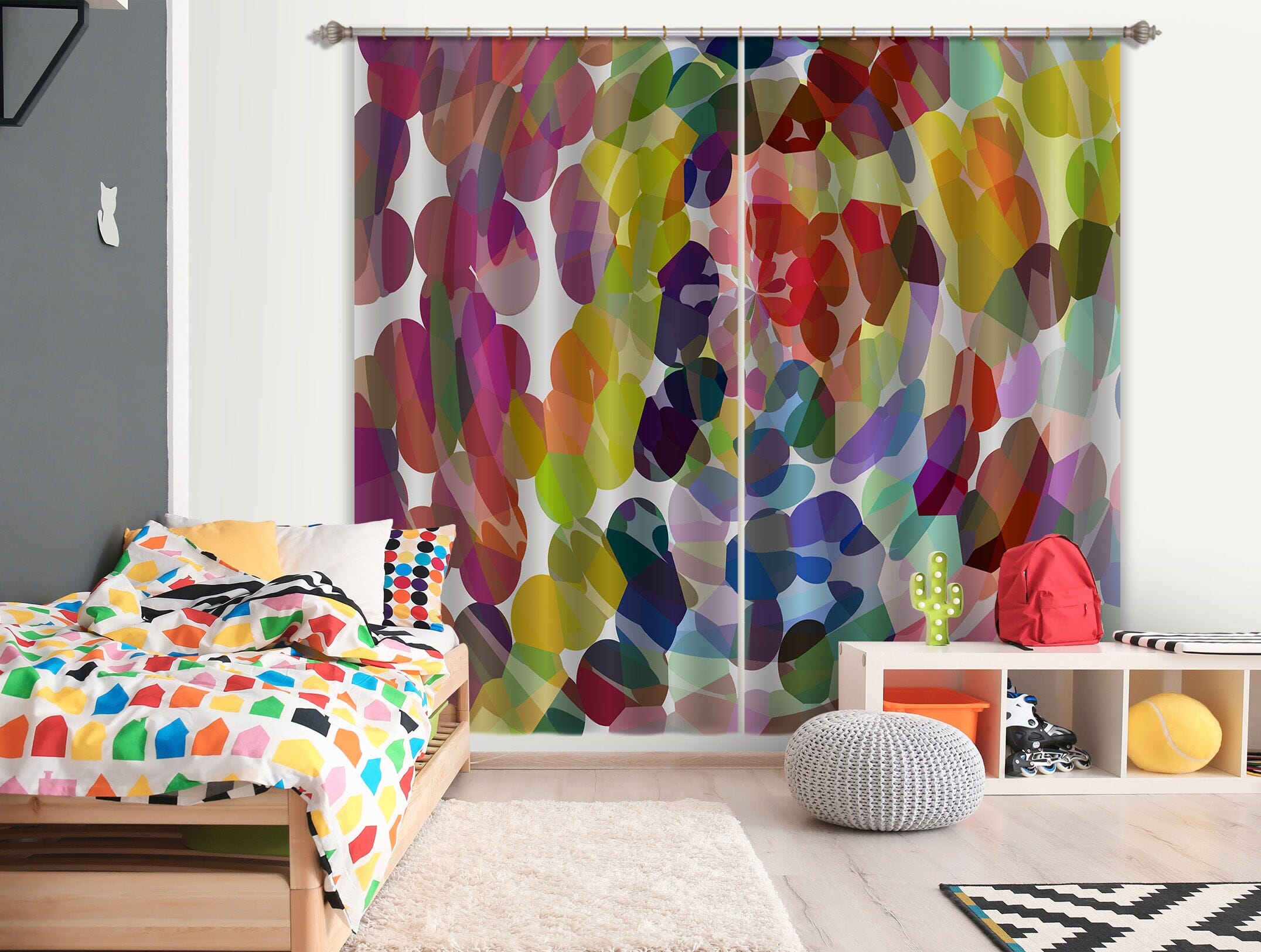 3D Painted Graffiti 048 Shandra Smith Curtain Curtains Drapes Curtains AJ Creativity Home