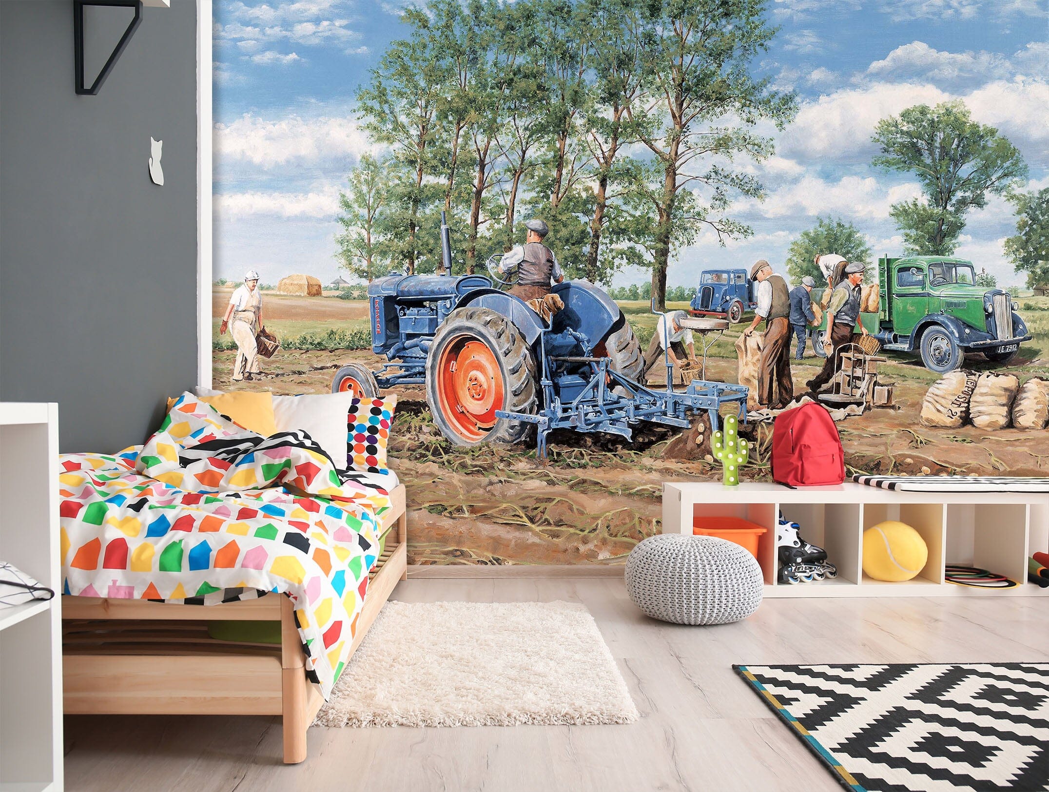 3D Lifting The Crop 1035 Trevor Mitchell Wall Mural Wall Murals Wallpaper AJ Wallpaper 2