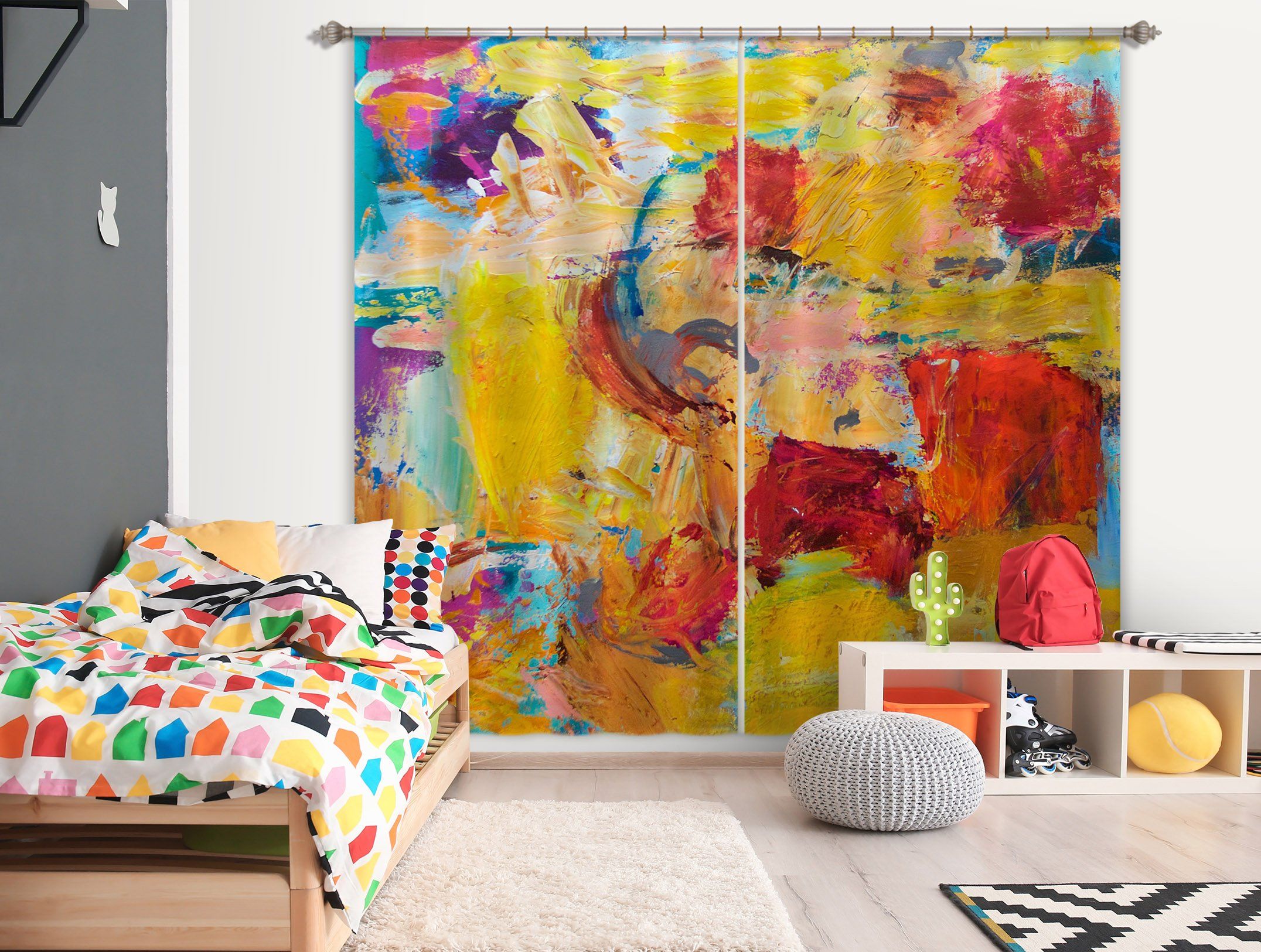 3D Abstract Art 239 Allan P. Friedlander Curtain Curtains Drapes Curtains AJ Creativity Home