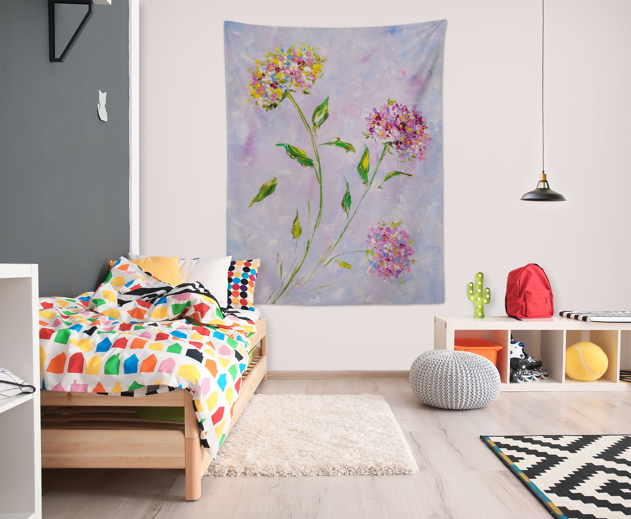 3D Colorful Flowers 3645 Skromova Marina Tapestry Hanging Cloth Hang