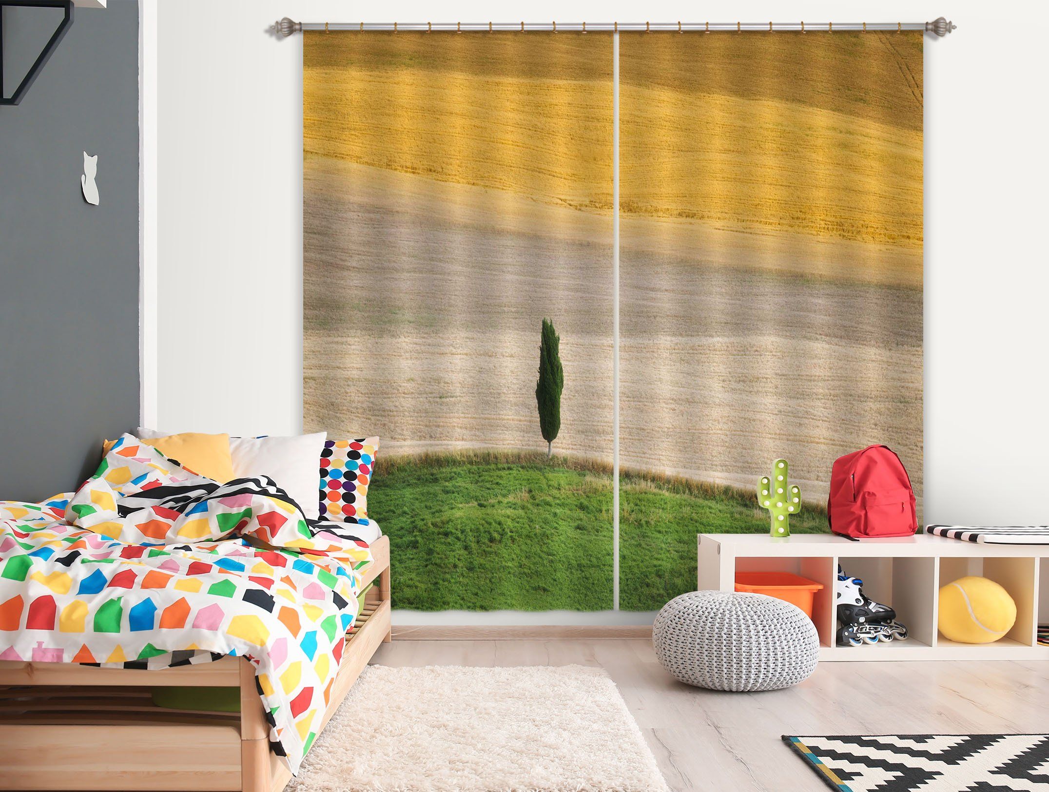 3D Beach Grass 150 Marco Carmassi Curtain Curtains Drapes Curtains AJ Creativity Home